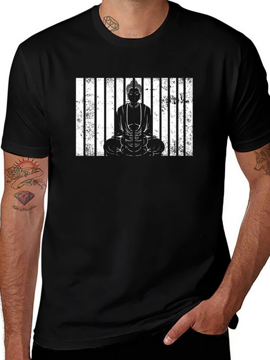 Buddha Graphic Print Mens T-Shirt