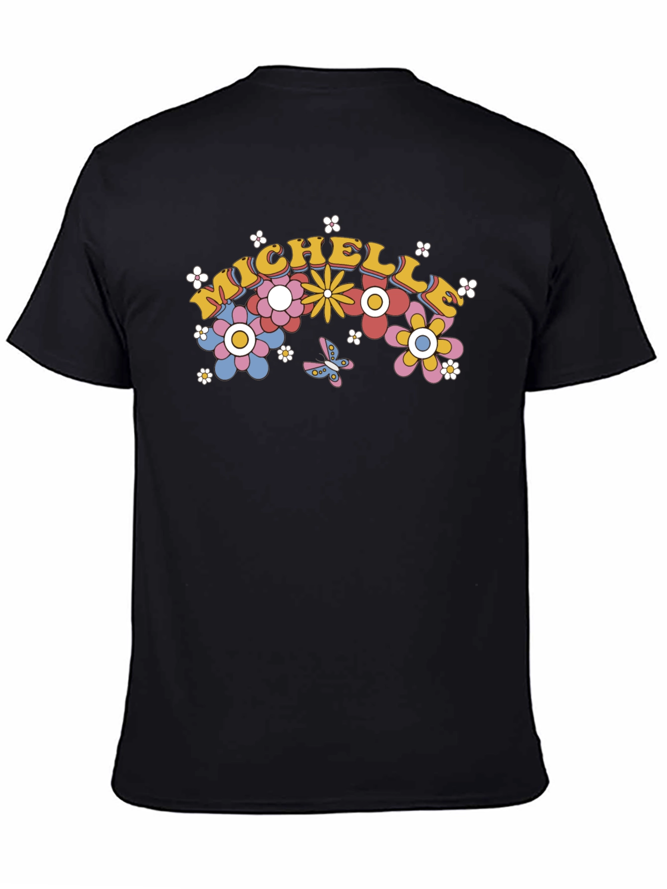 Michelle Floral T-Shirt - Retro Groovy Style