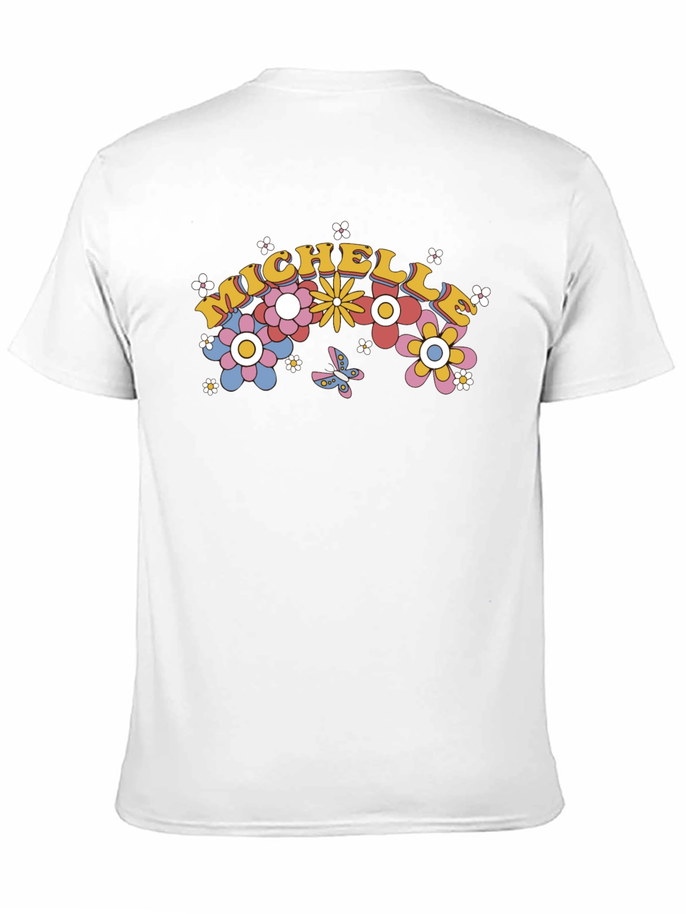 Michelle Floral T-Shirt - Retro Groovy Style