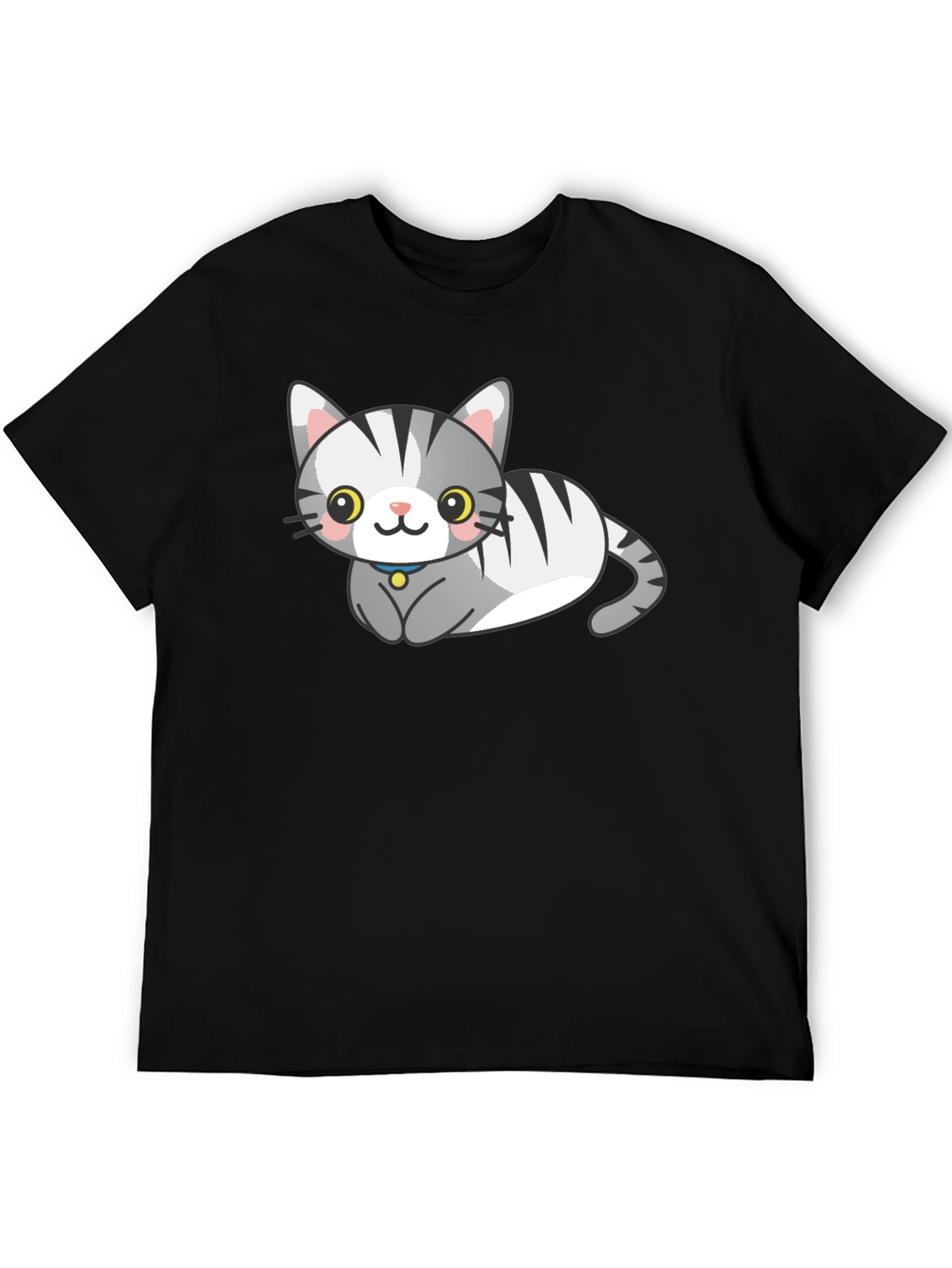 Cute Cartoon Cat Graphic Tee