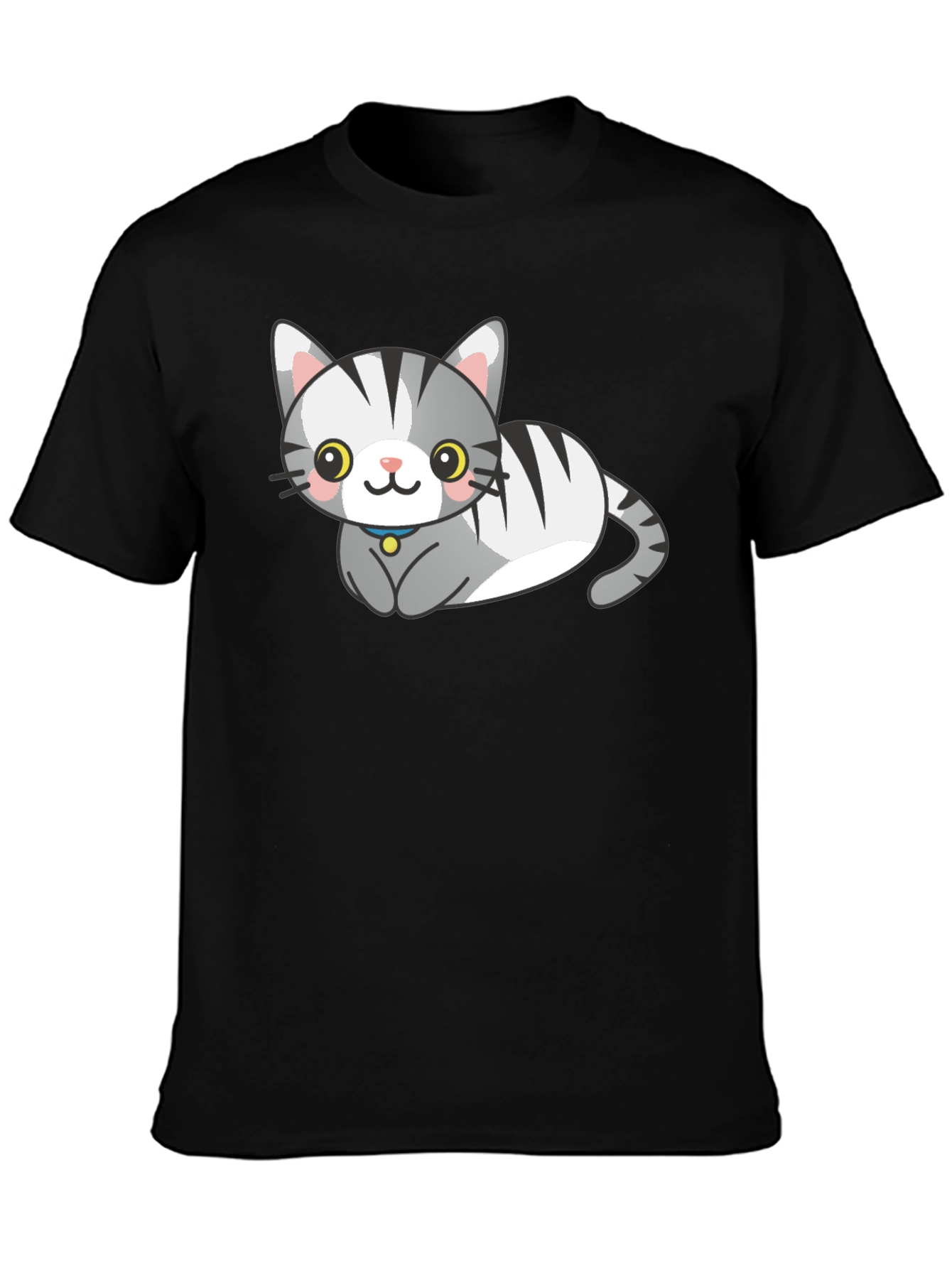 Cute Cartoon Cat Graphic Tee