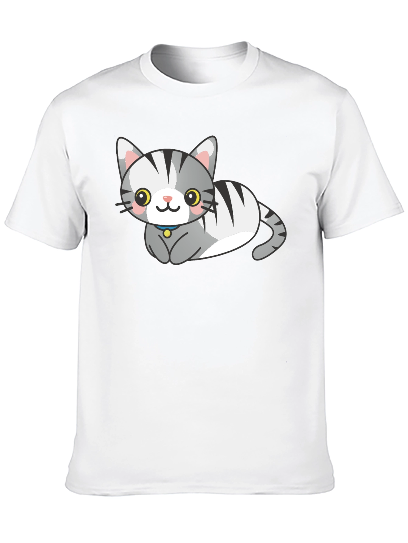 Cute Cartoon Cat Graphic Tee