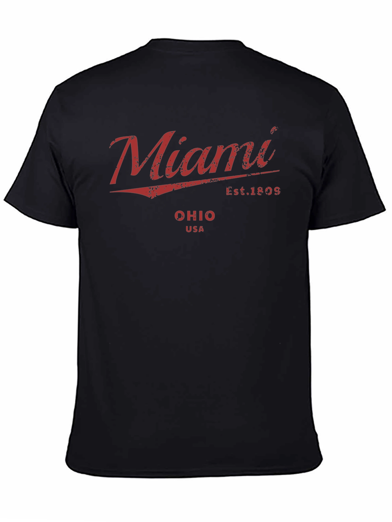 Miami Ohio USA Black T-Shirt