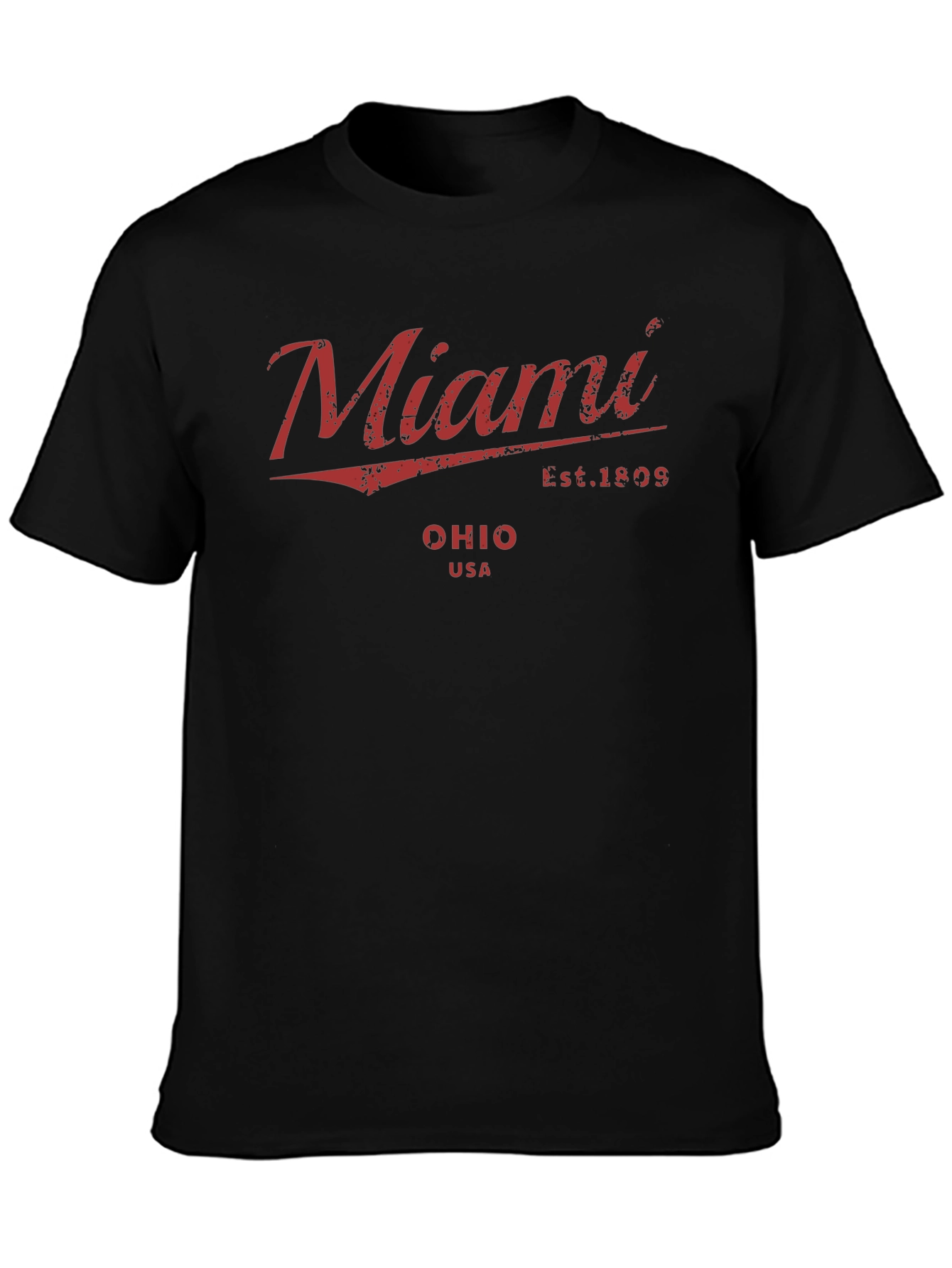 Miami Ohio USA Black T-Shirt
