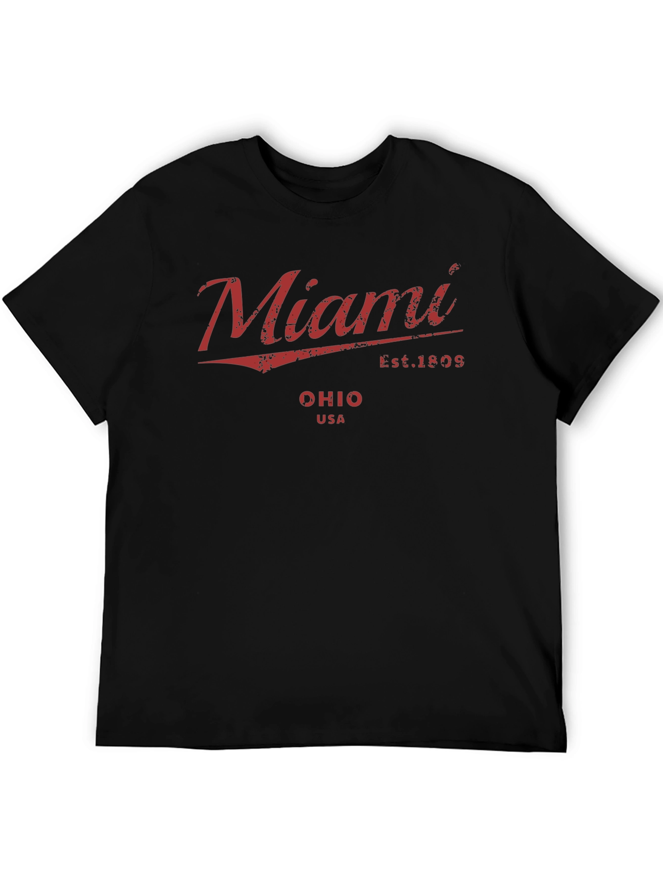 Miami Ohio USA Black T-Shirt