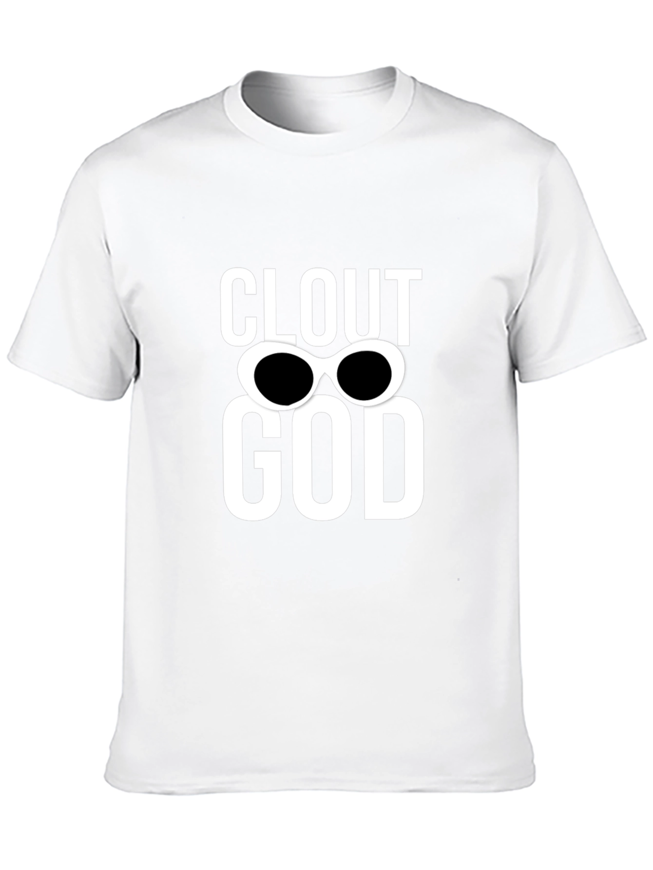 Clout God Graphic Tee - Trendy Black Cotton T-Shirt