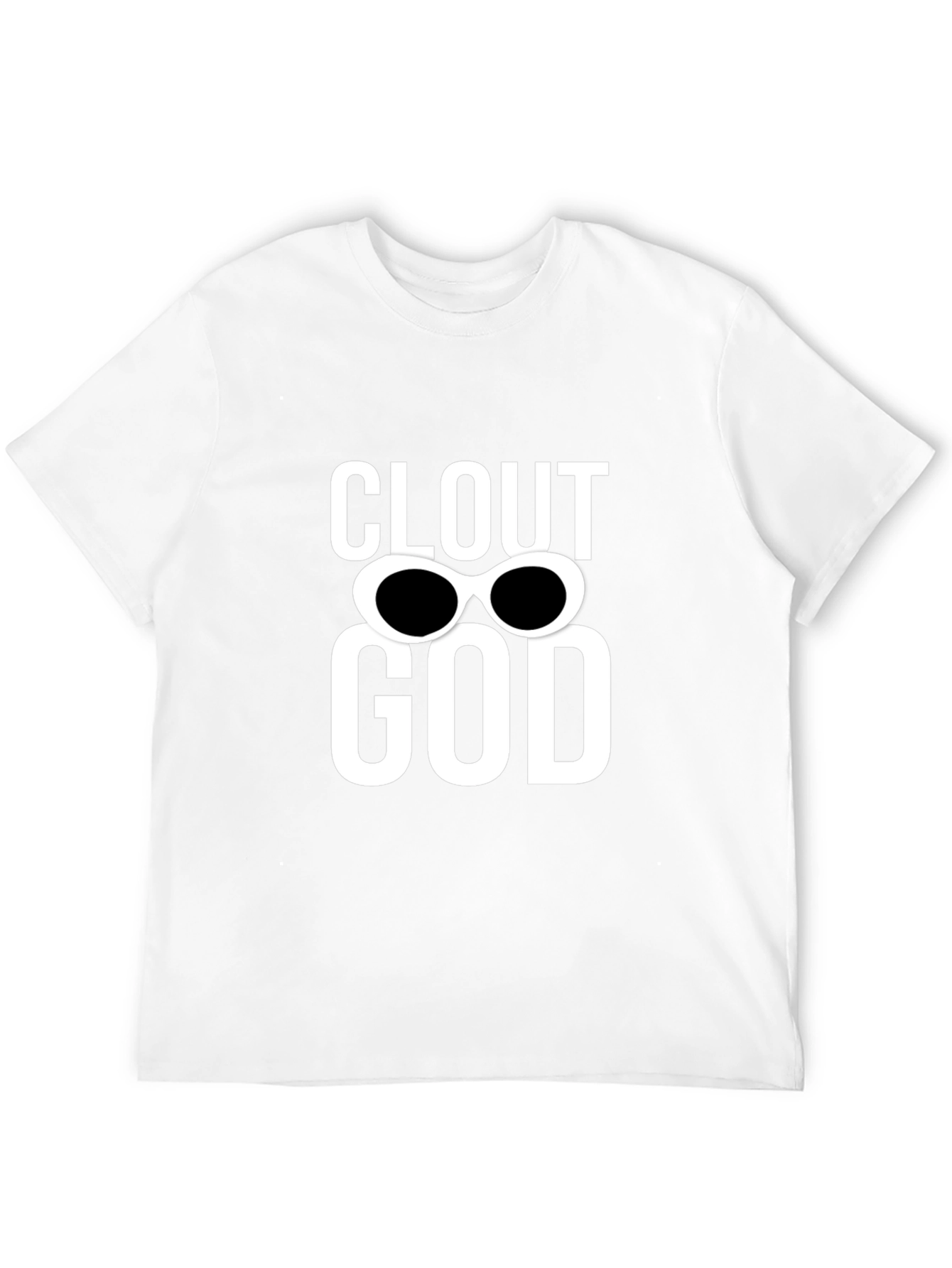 Clout God Graphic Tee - Trendy Black Cotton T-Shirt