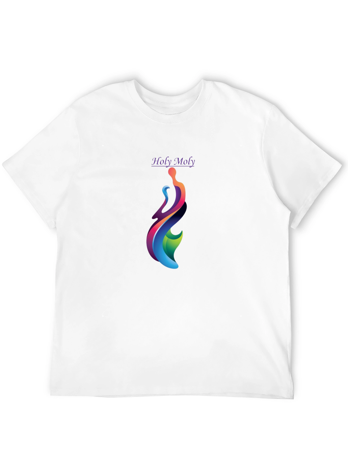 Holy Moly Graphic T-Shirt - Modern Artistic Design