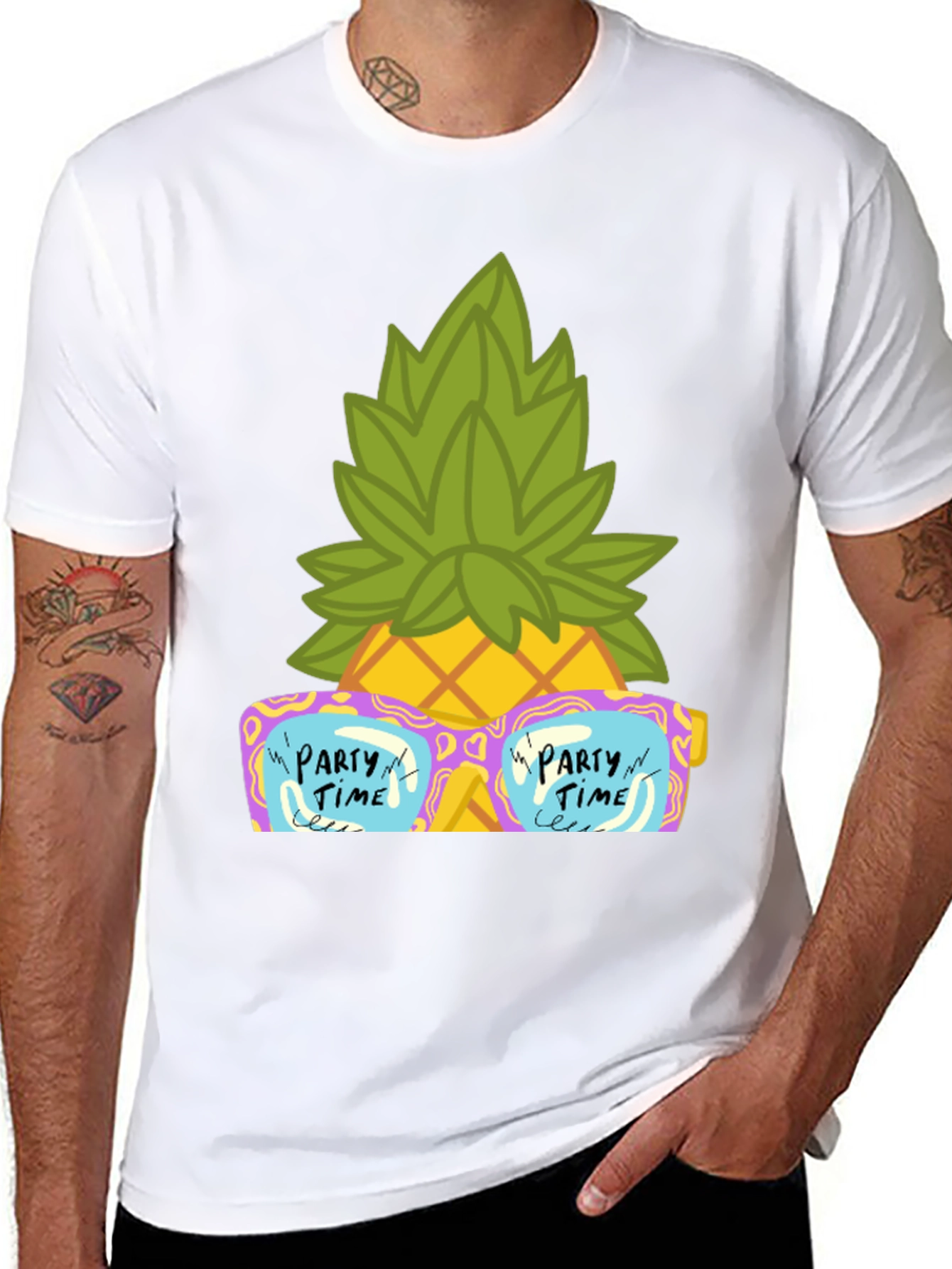 Party Time Pineapple Graphic Tee