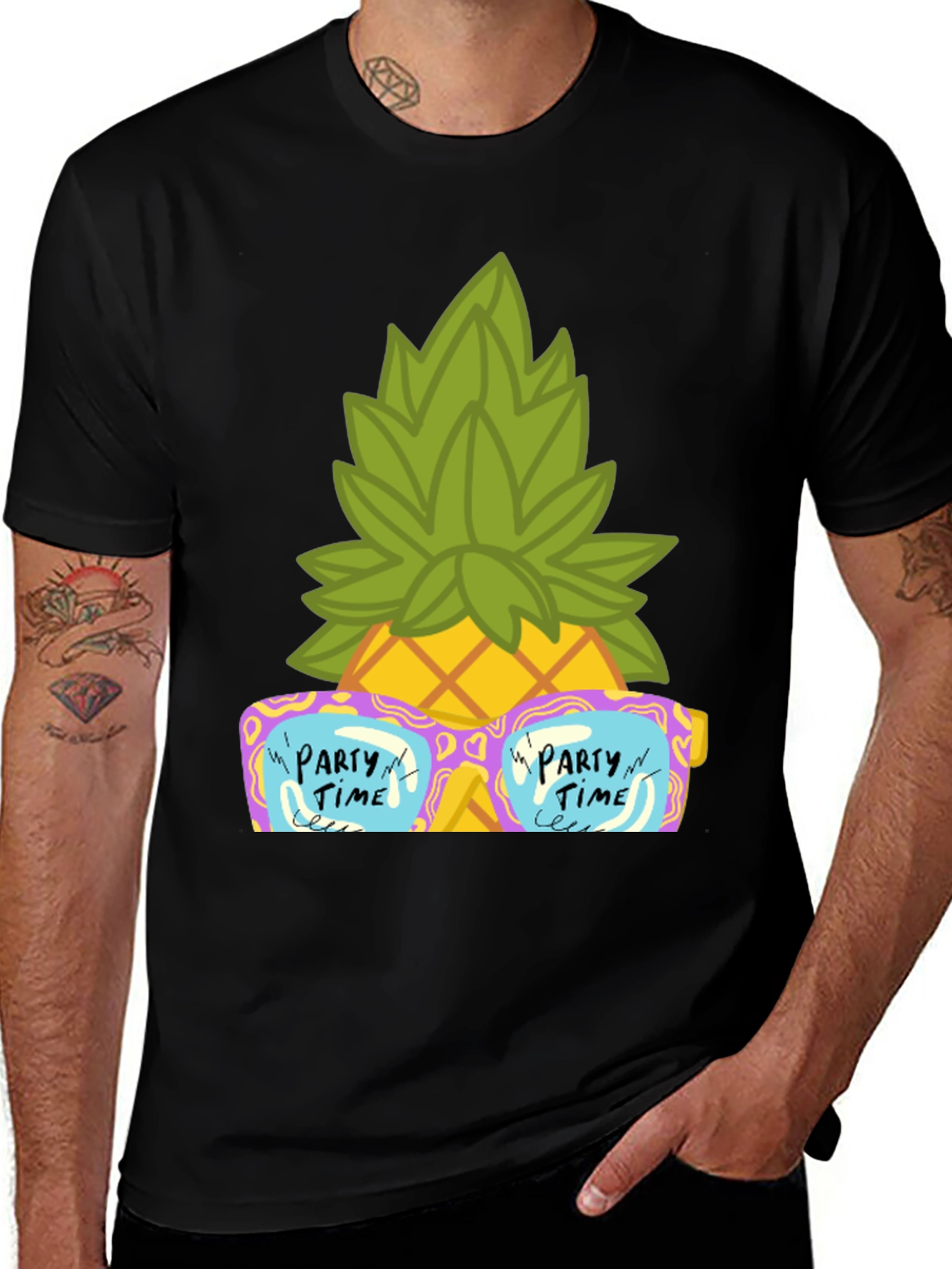 Party Time Pineapple Graphic Tee