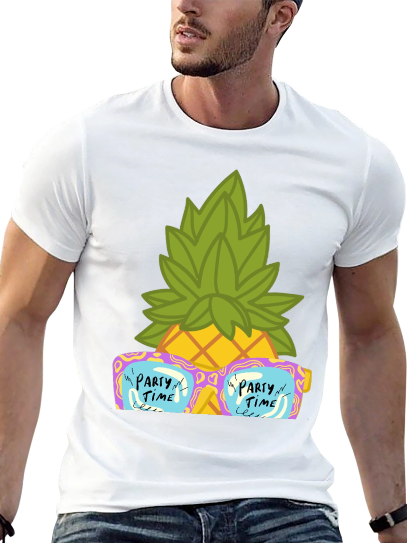 Party Time Pineapple Graphic Tee
