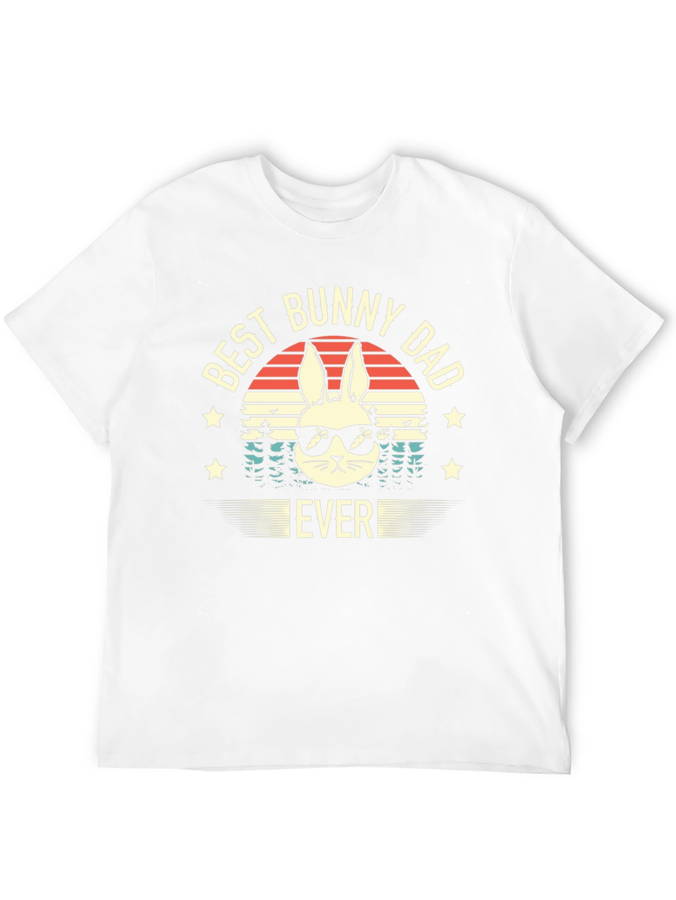 Best Bunny Dad Ever Graphic T-Shirt