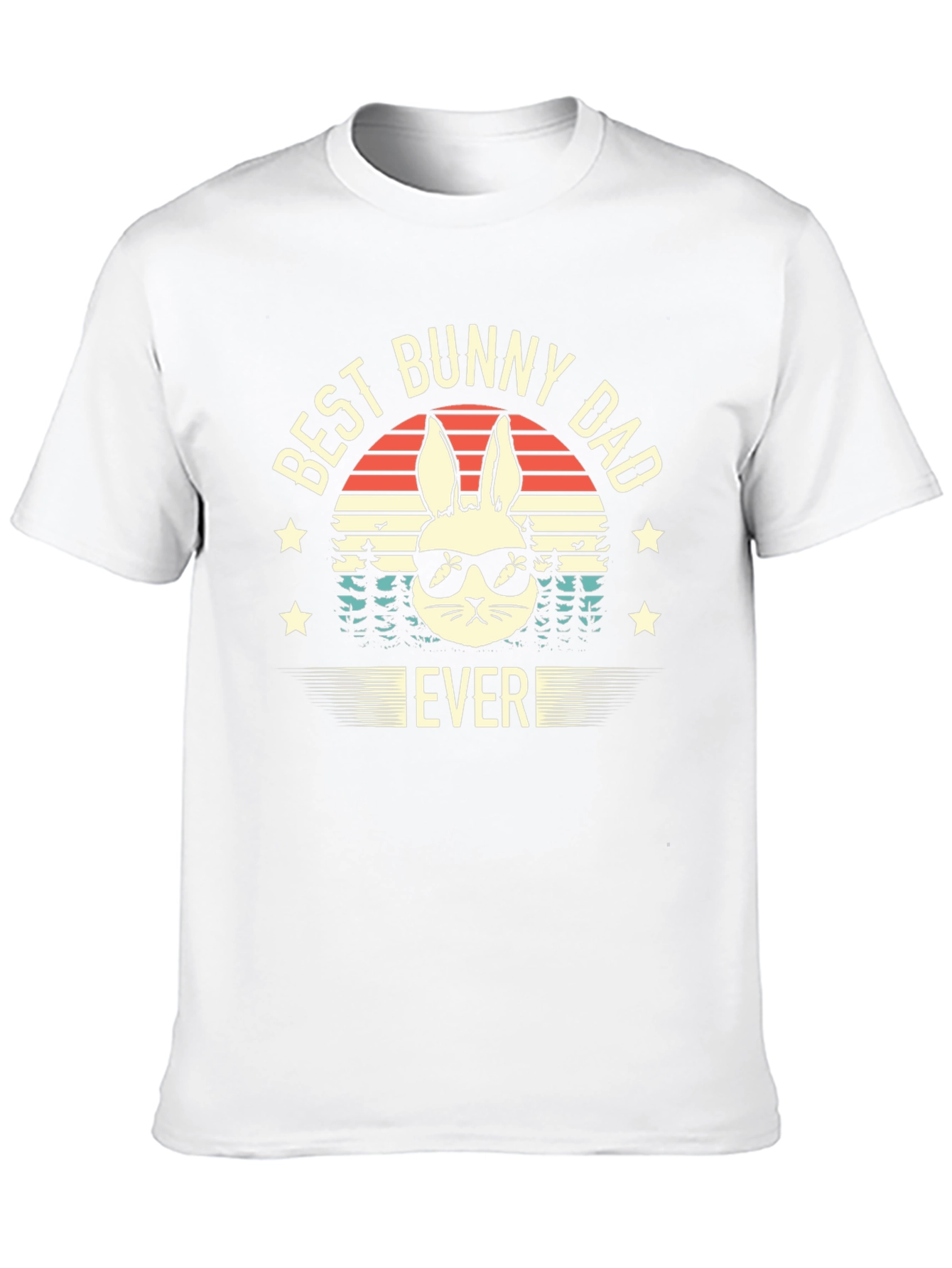 Best Bunny Dad Ever Graphic T-Shirt