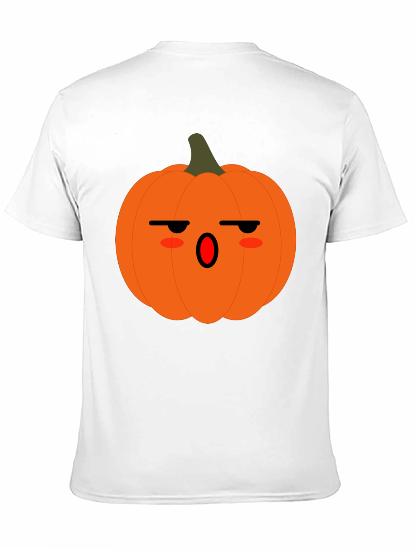 Spooky Pumpkin Face Black T-Shirt