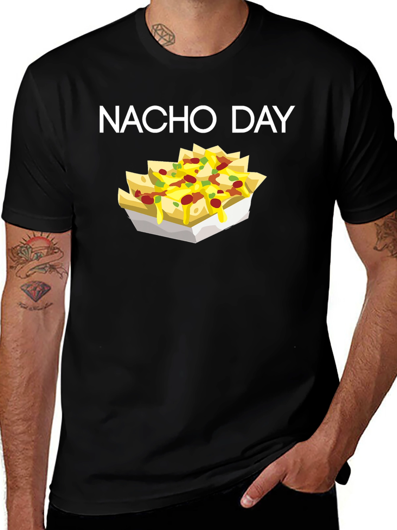 Nacho Day Graphic Tee - Black T-Shirt