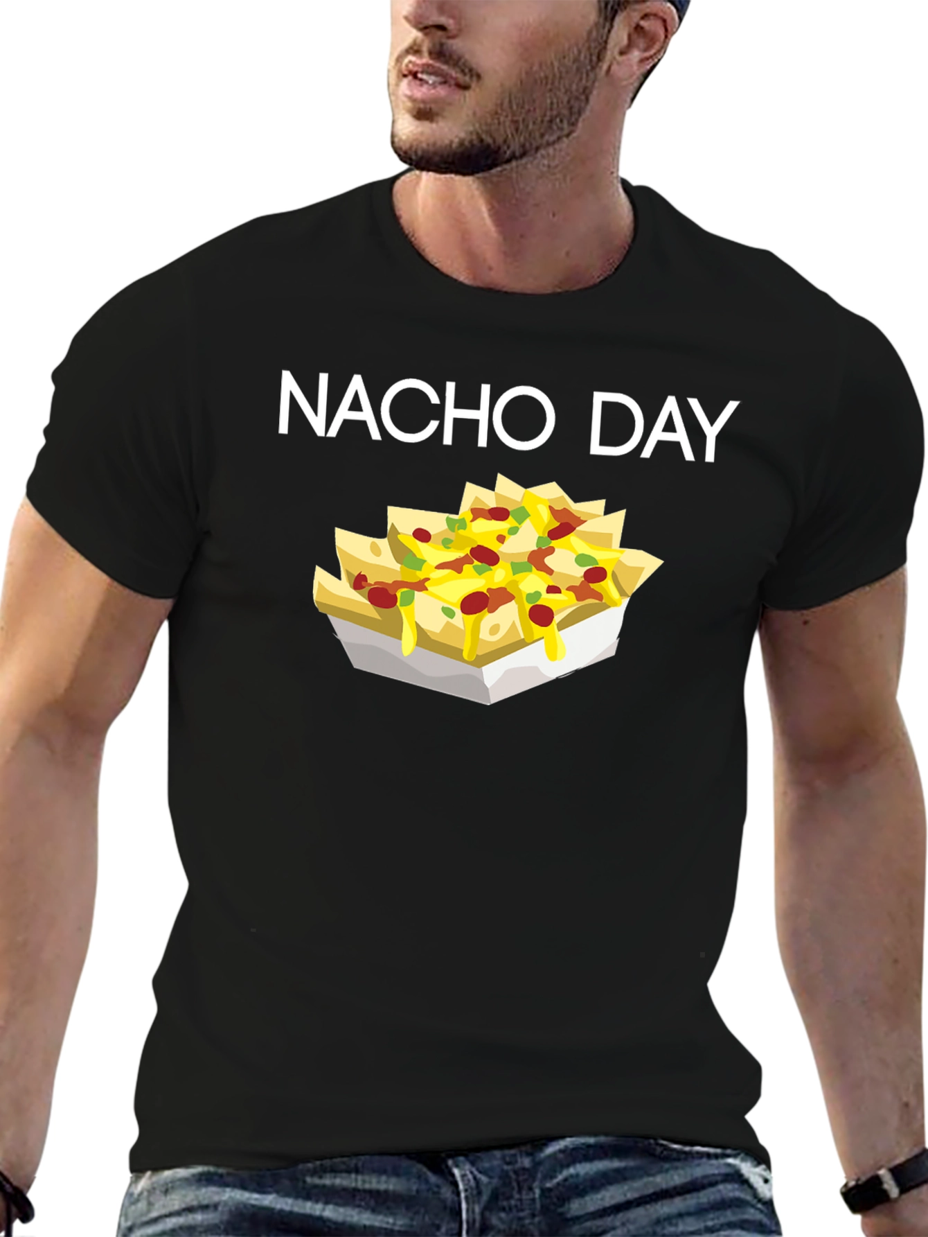 Nacho Day Graphic Tee - Black T-Shirt