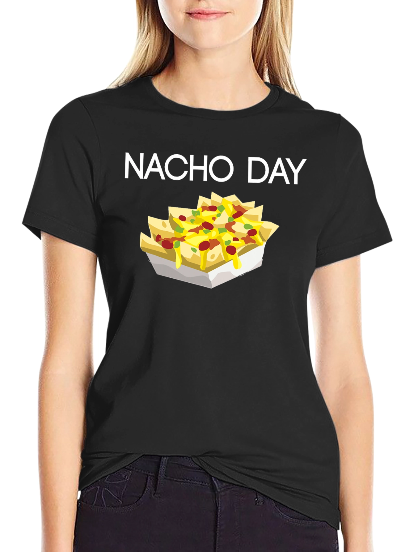 Nacho Day Graphic Tee - Black T-Shirt