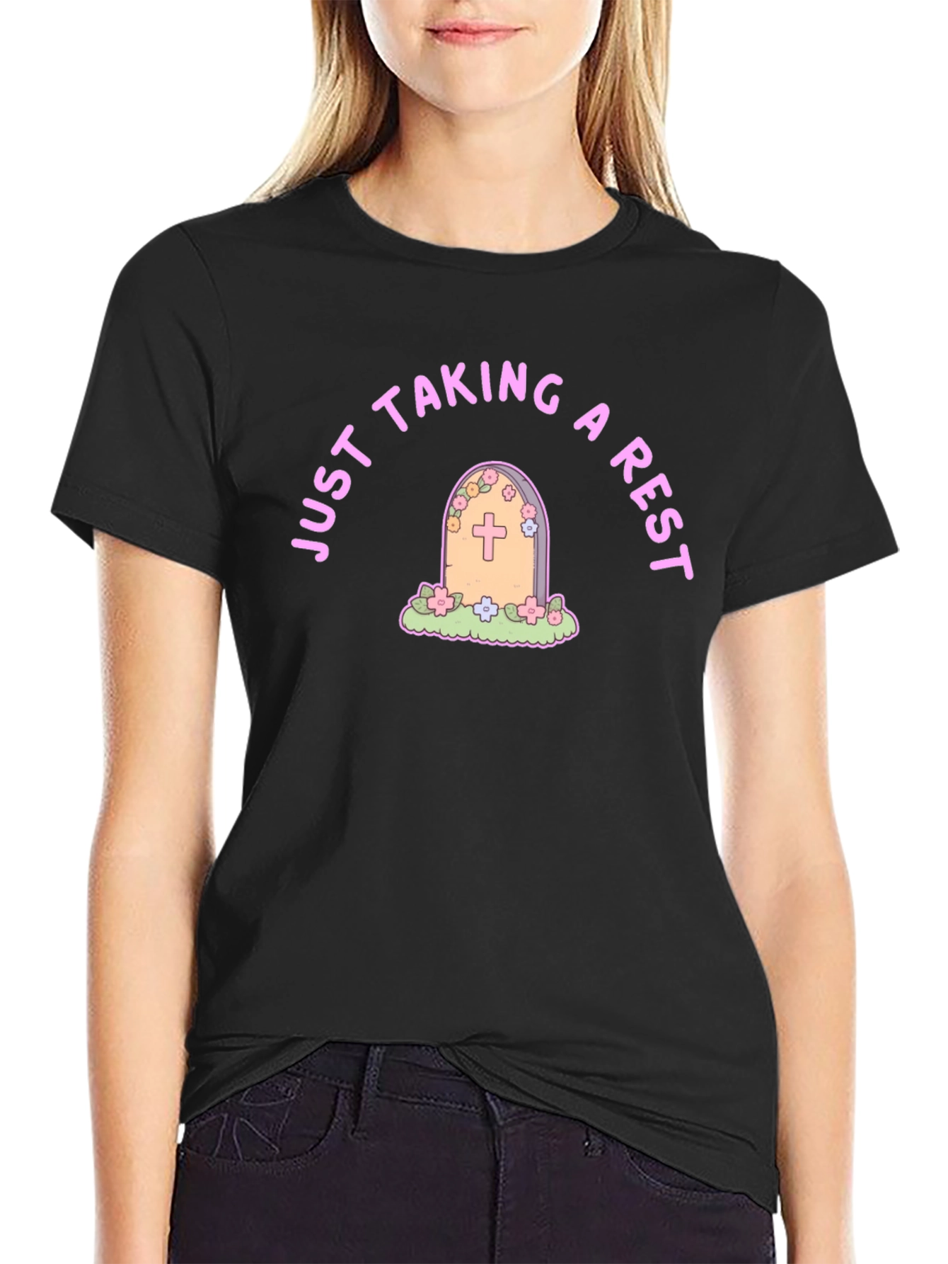 Just Taking a Rest T-Shirt Tombstone Design
