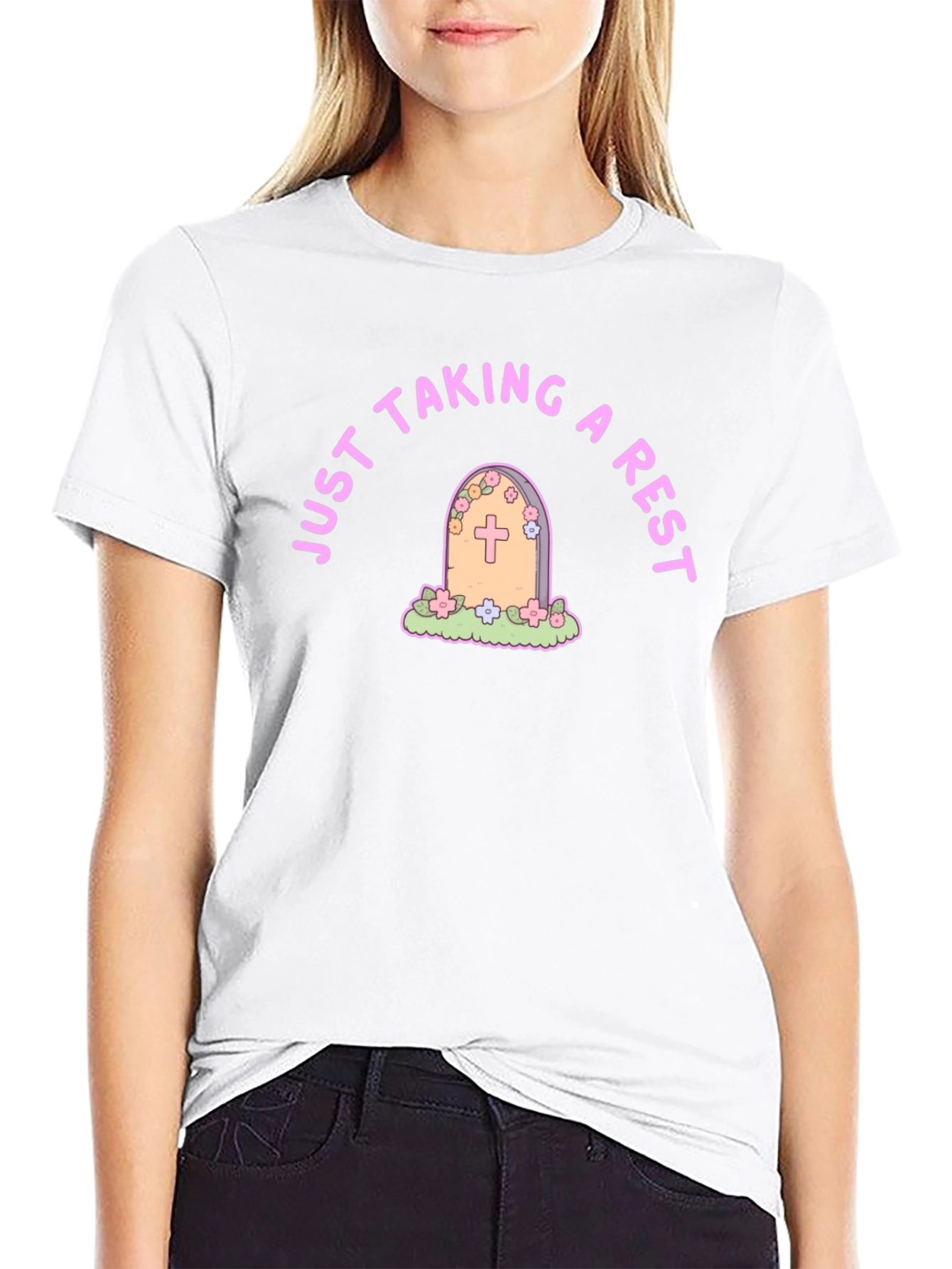 Just Taking a Rest T-Shirt Tombstone Design