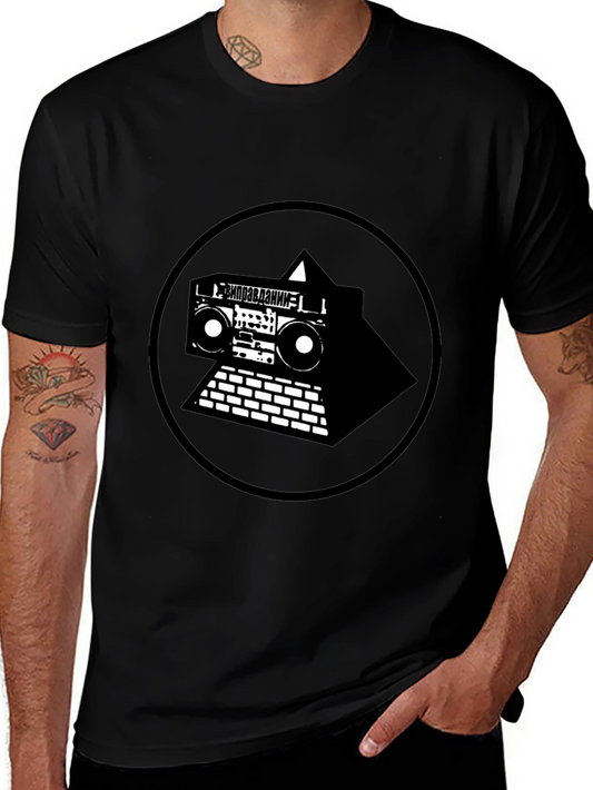 Boombox Pyramid Graphic Tee - Black