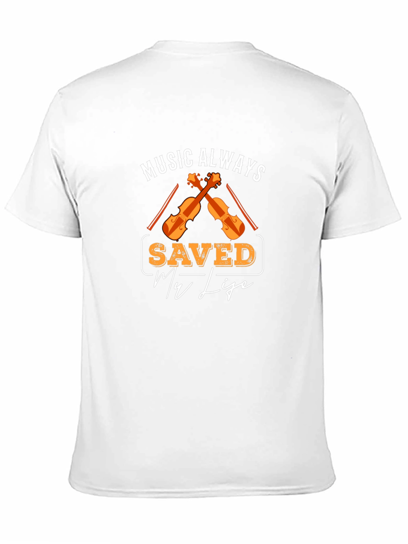 Music Saved My Life Black T-Shirt