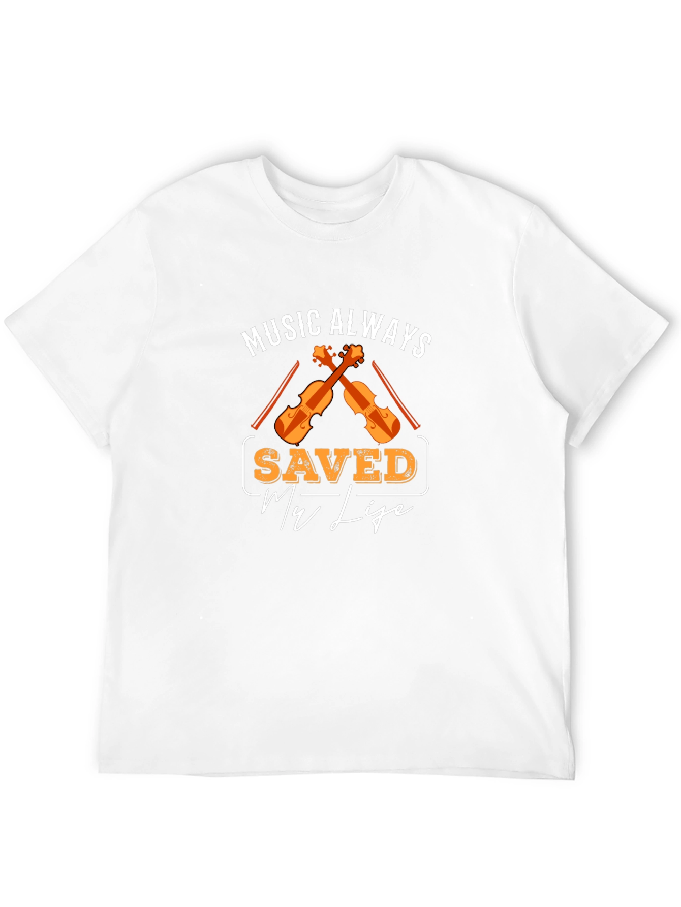 Music Saved My Life Black T-Shirt