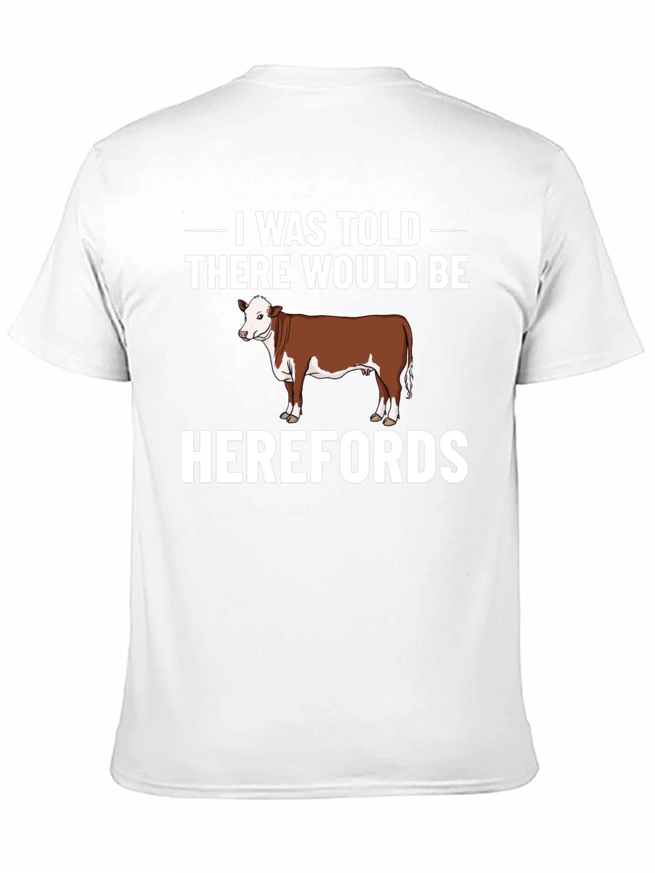Hereford Cow Graphic Tee - Funny Farm T-Shirt
