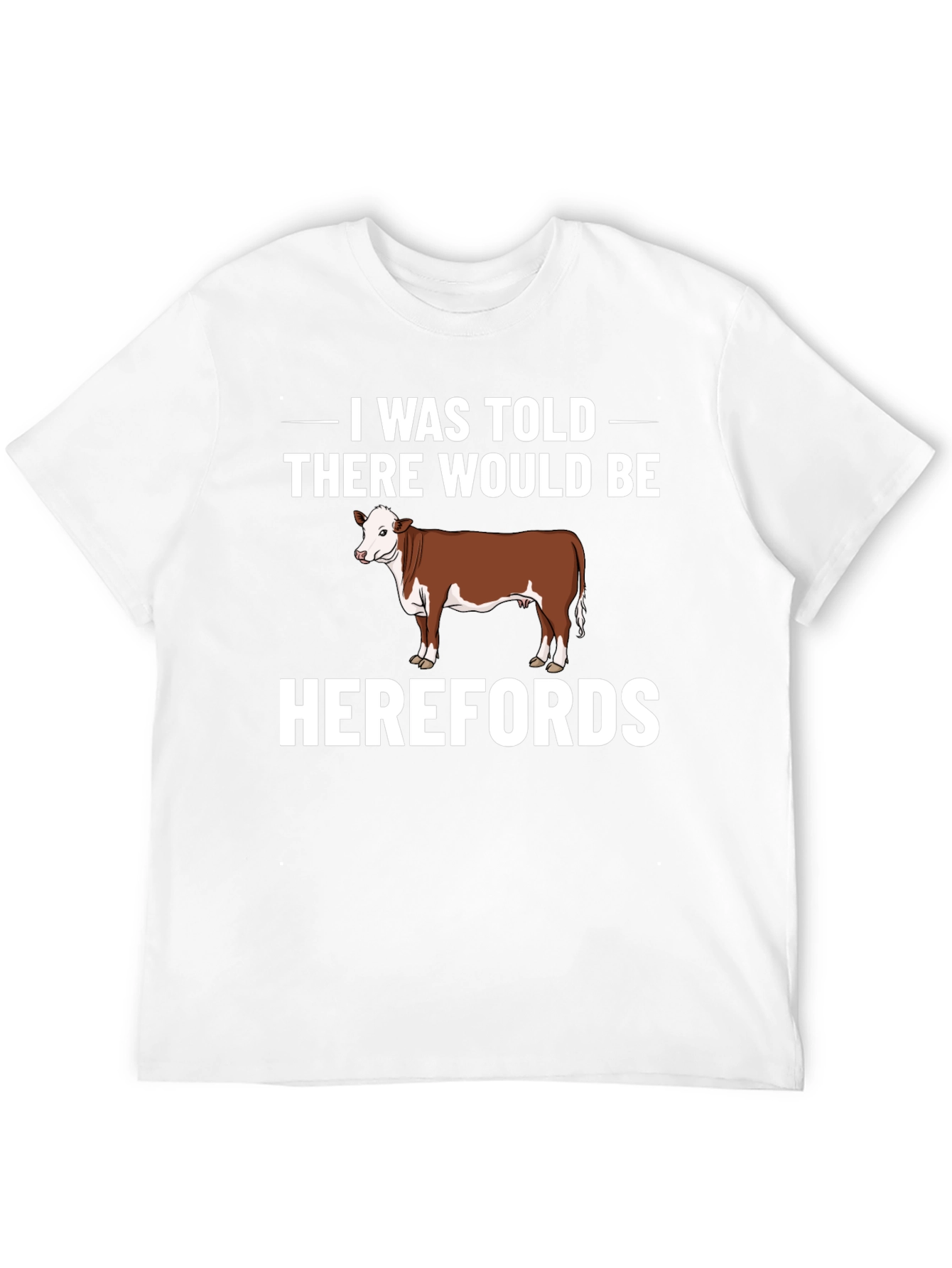 Hereford Cow Graphic Tee - Funny Farm T-Shirt