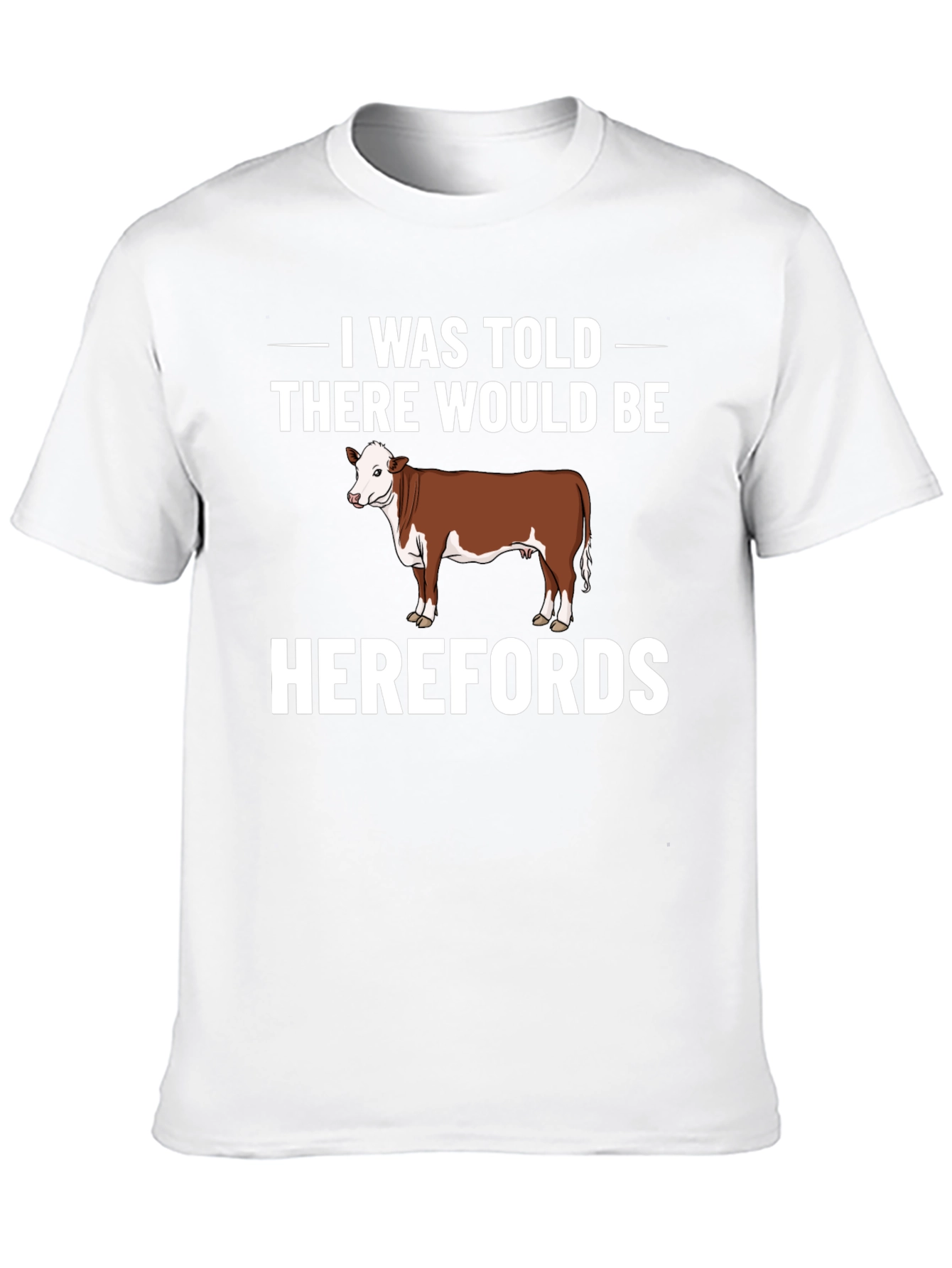 Hereford Cow Graphic Tee - Funny Farm T-Shirt