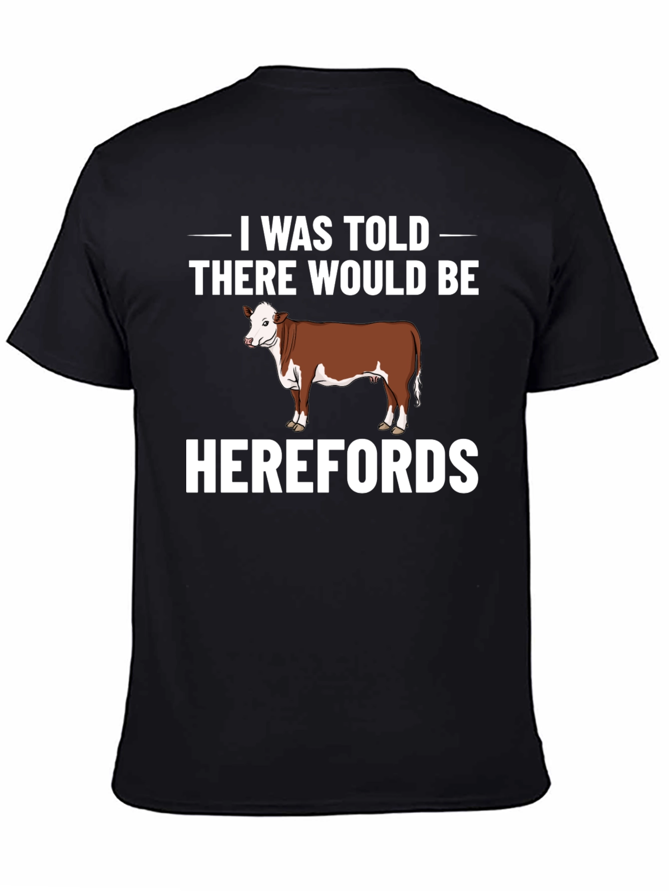 Hereford Cow Graphic Tee - Funny Farm T-Shirt