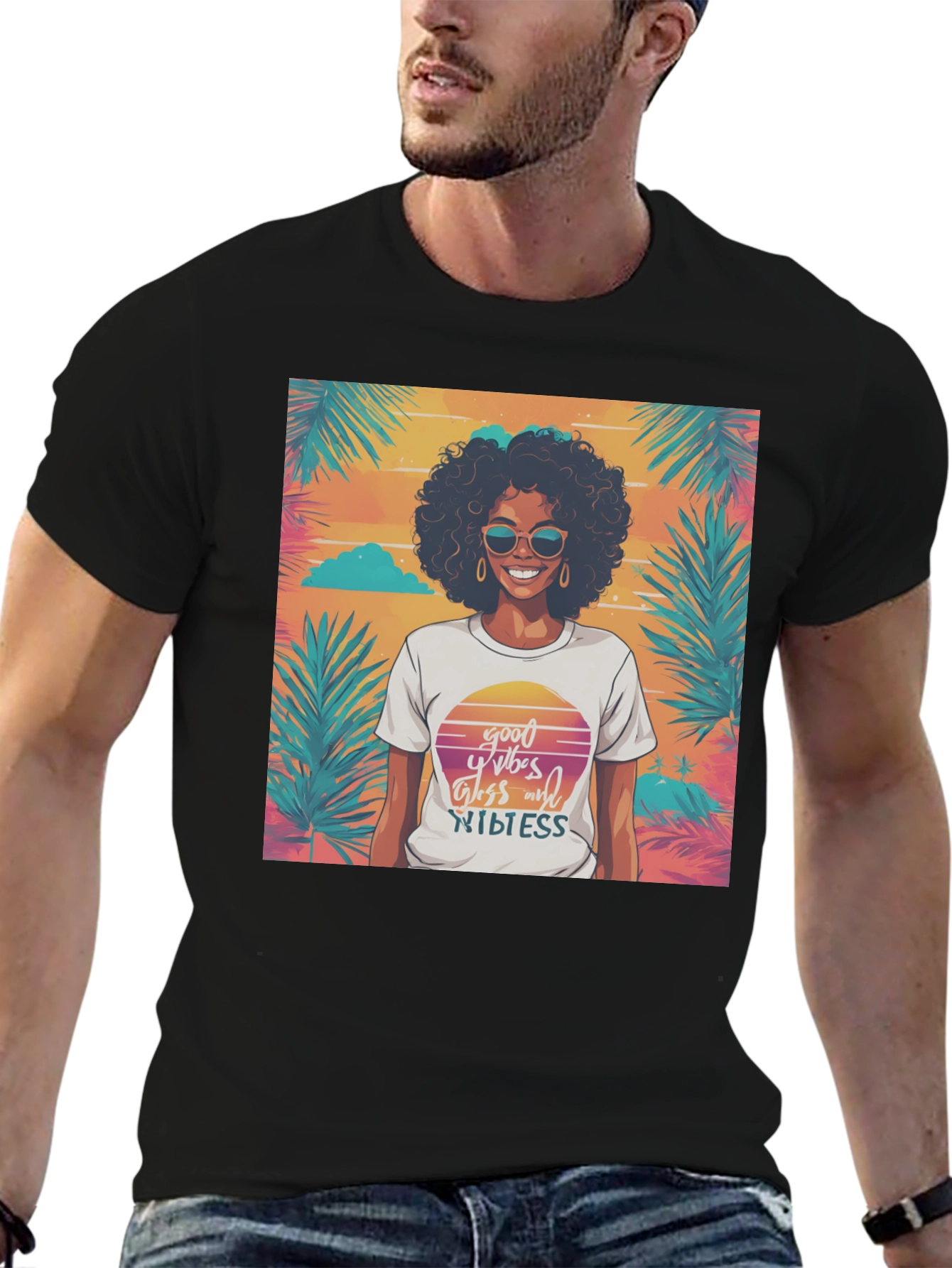 Good Vibes Graphic Tee - Stylish Casual Wear