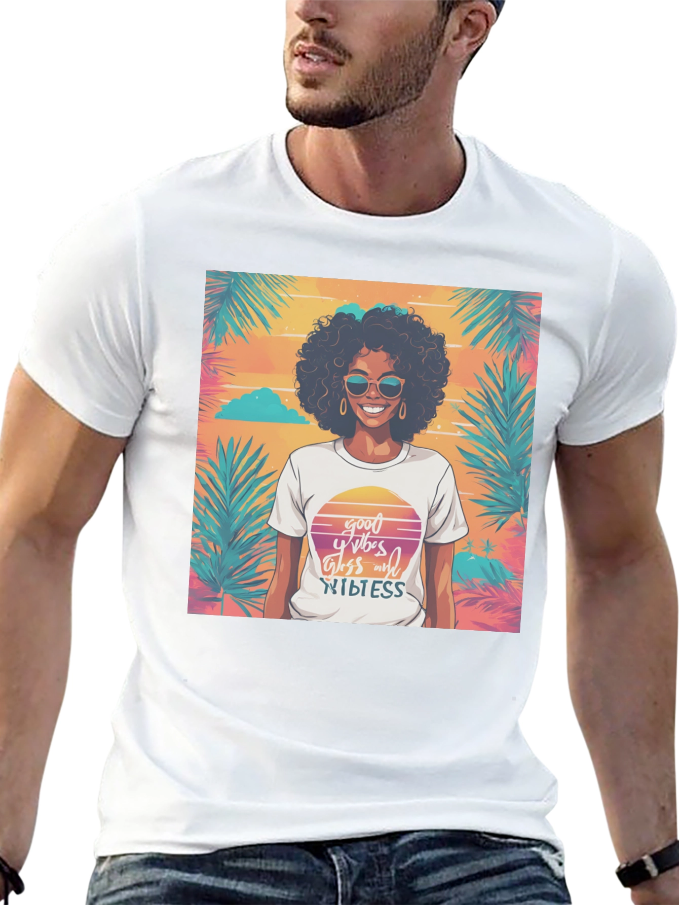 Good Vibes Graphic Tee - Stylish Casual Wear