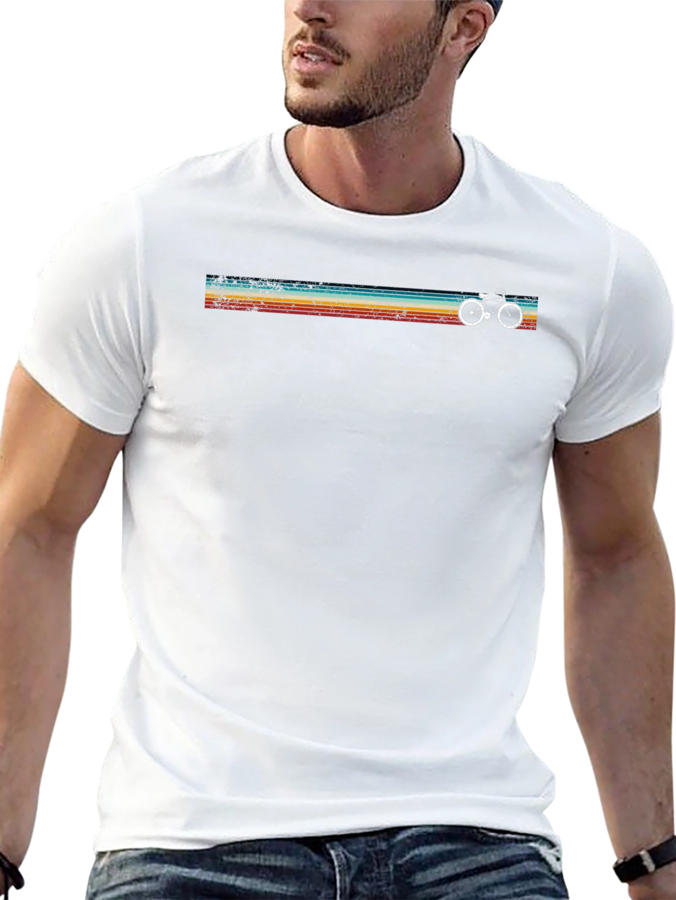 Retro Bicycle Graphic T-Shirt
