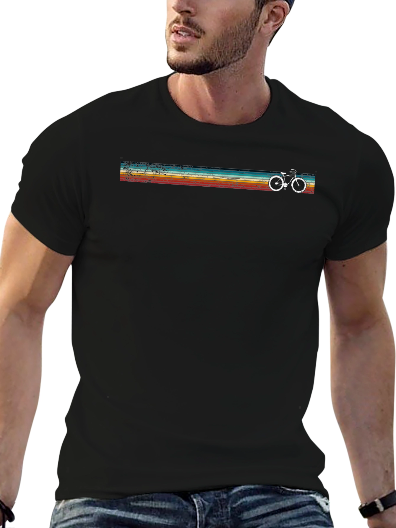 Retro Bicycle Graphic T-Shirt