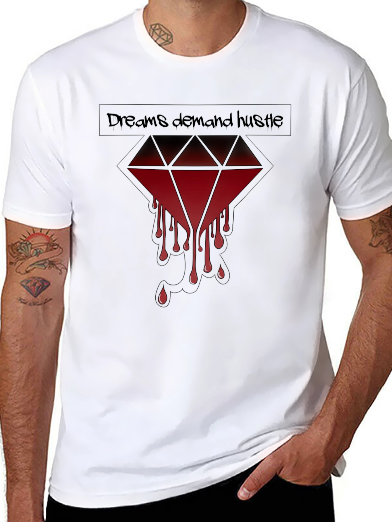 Dreams Demand Hustle Graphic Tee