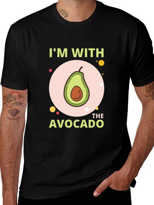 Im With The Avocado T-Shirt - Funny Graphic Tee