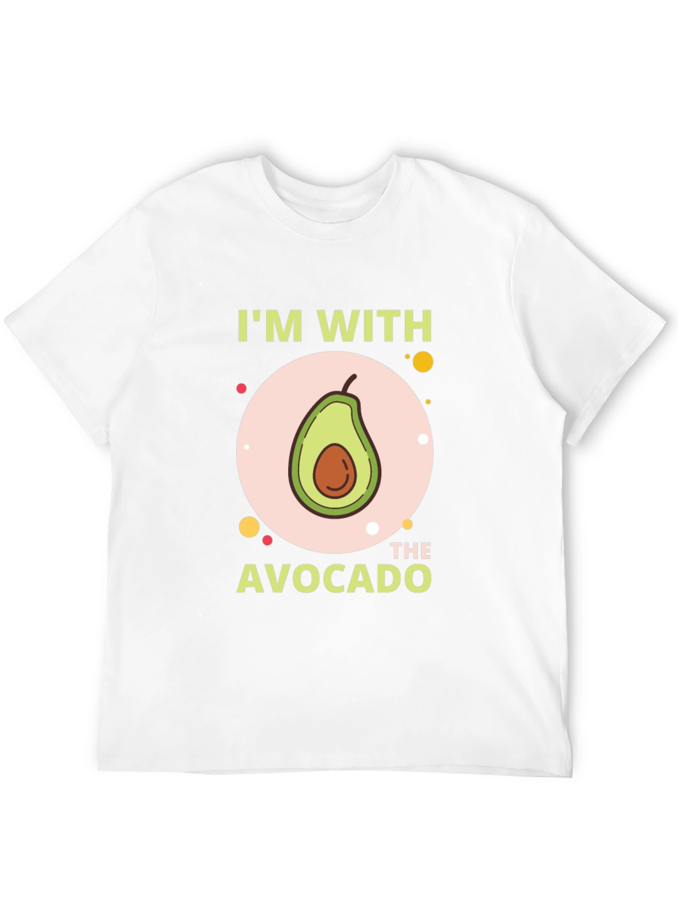 Im With The Avocado T-Shirt - Funny Graphic Tee