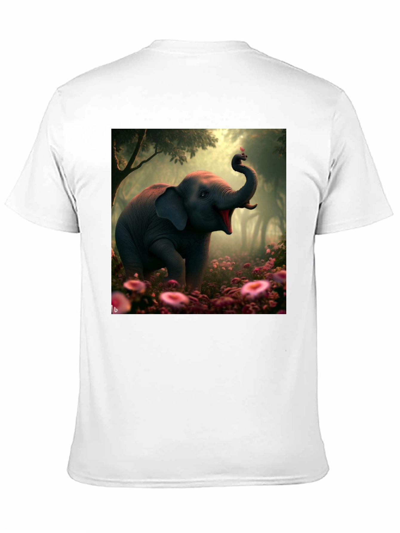 Elephant & Butterfly Graphic Tee
