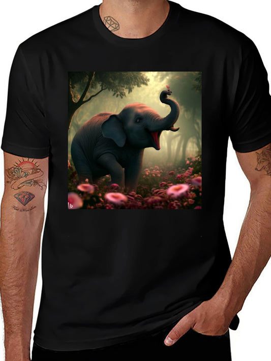 Elephant & Butterfly Graphic Tee