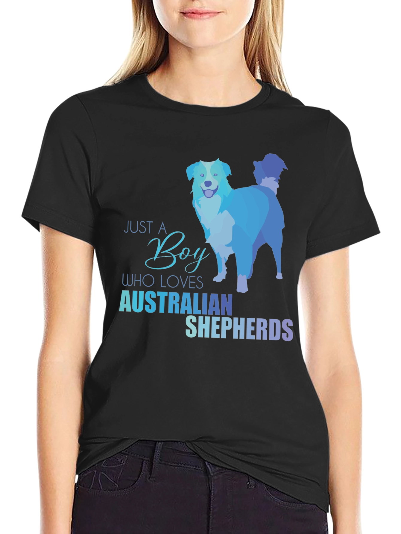 Just A Boy Who Loves Australian Shepherds T-Shirt