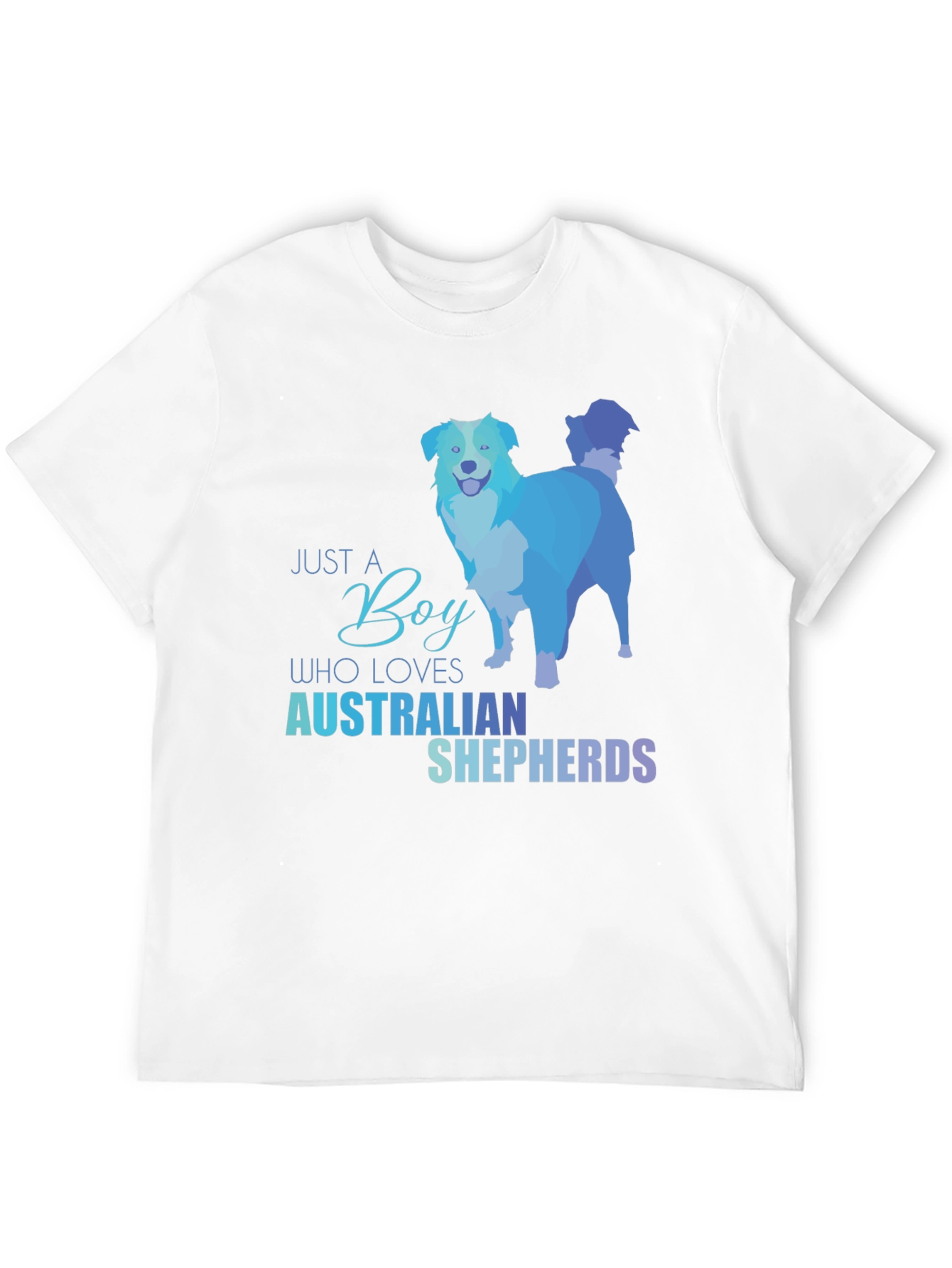 Just A Boy Who Loves Australian Shepherds T-Shirt