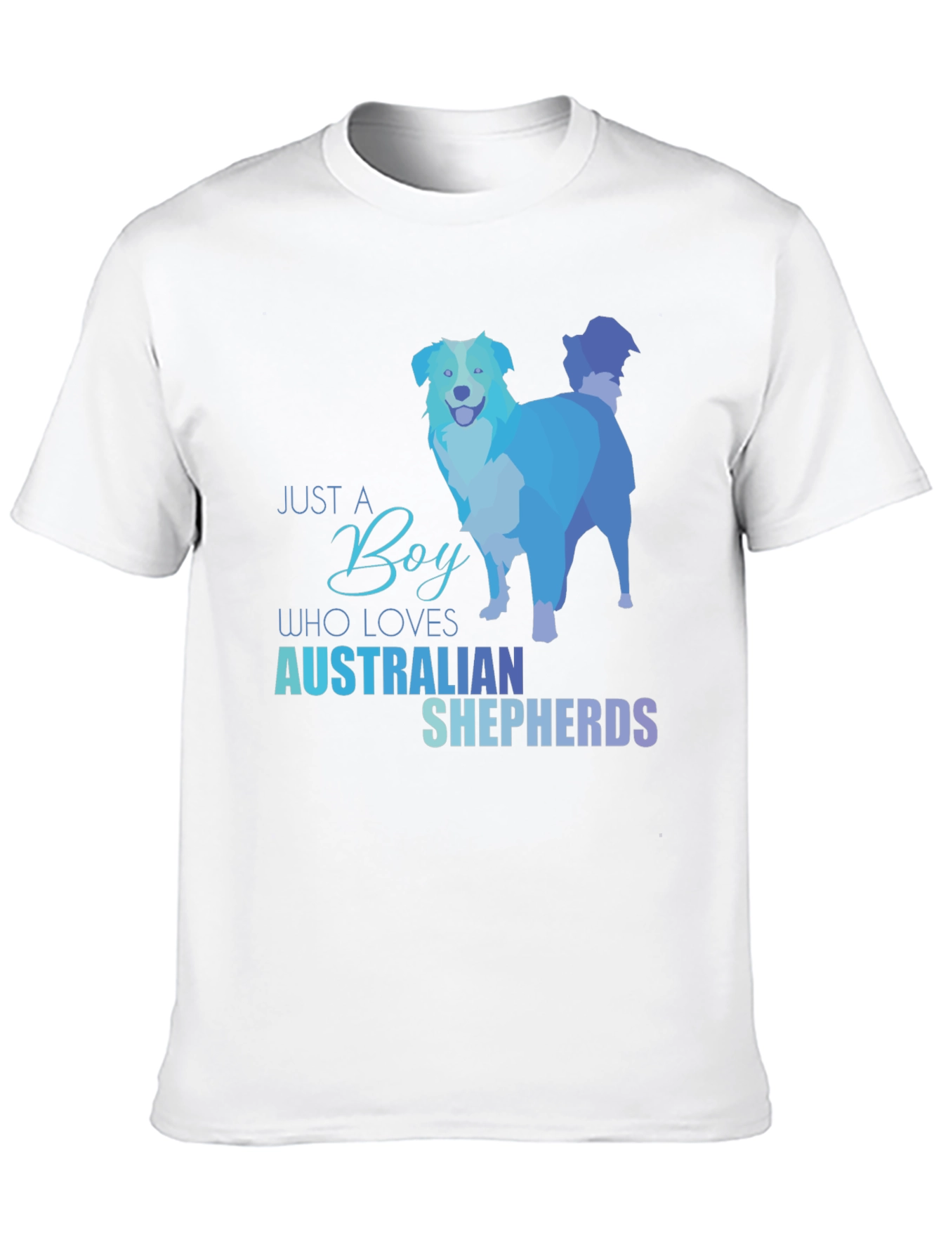 Just A Boy Who Loves Australian Shepherds T-Shirt