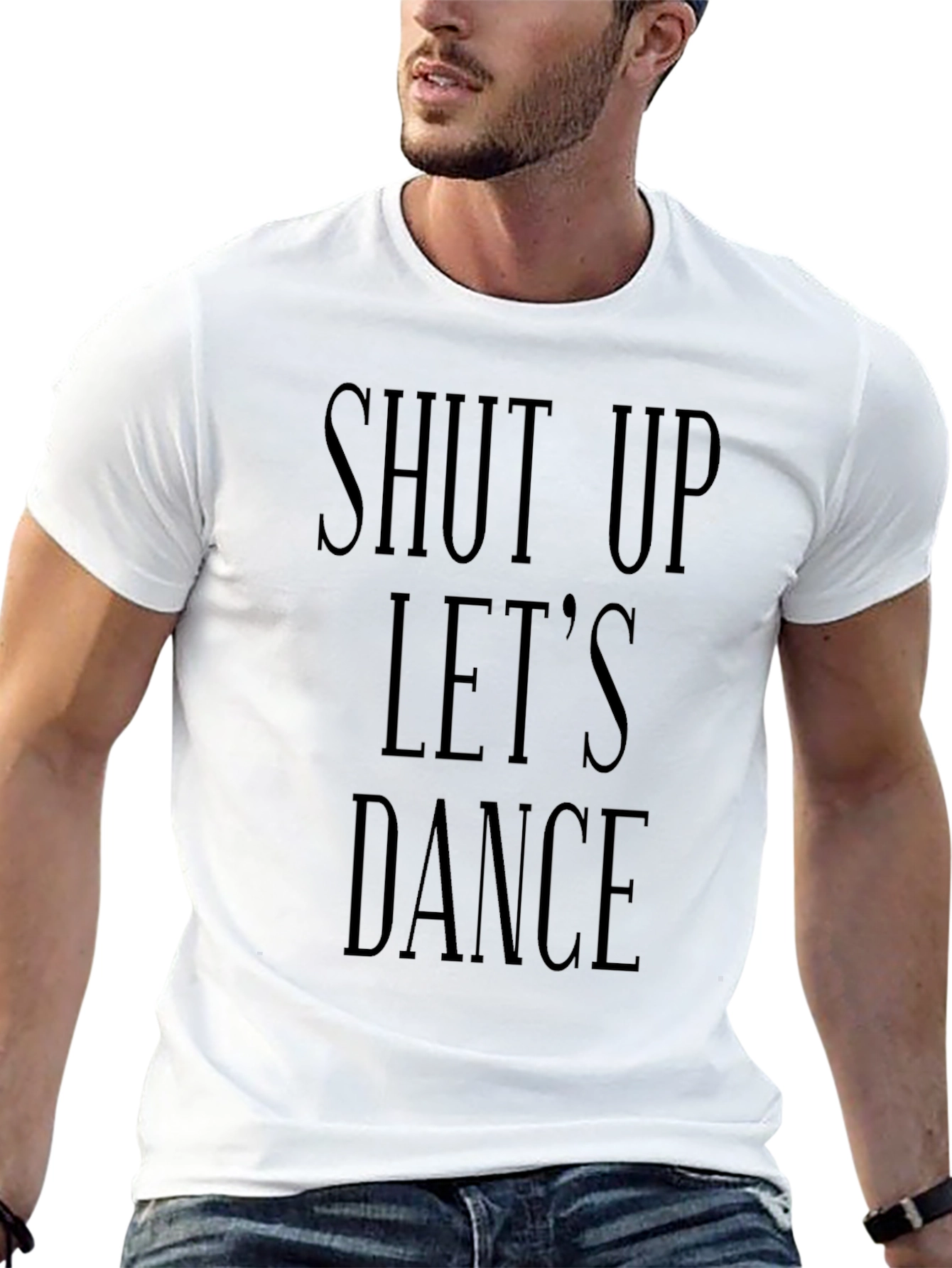 Shut Up Lets Dance Black Graphic Tee