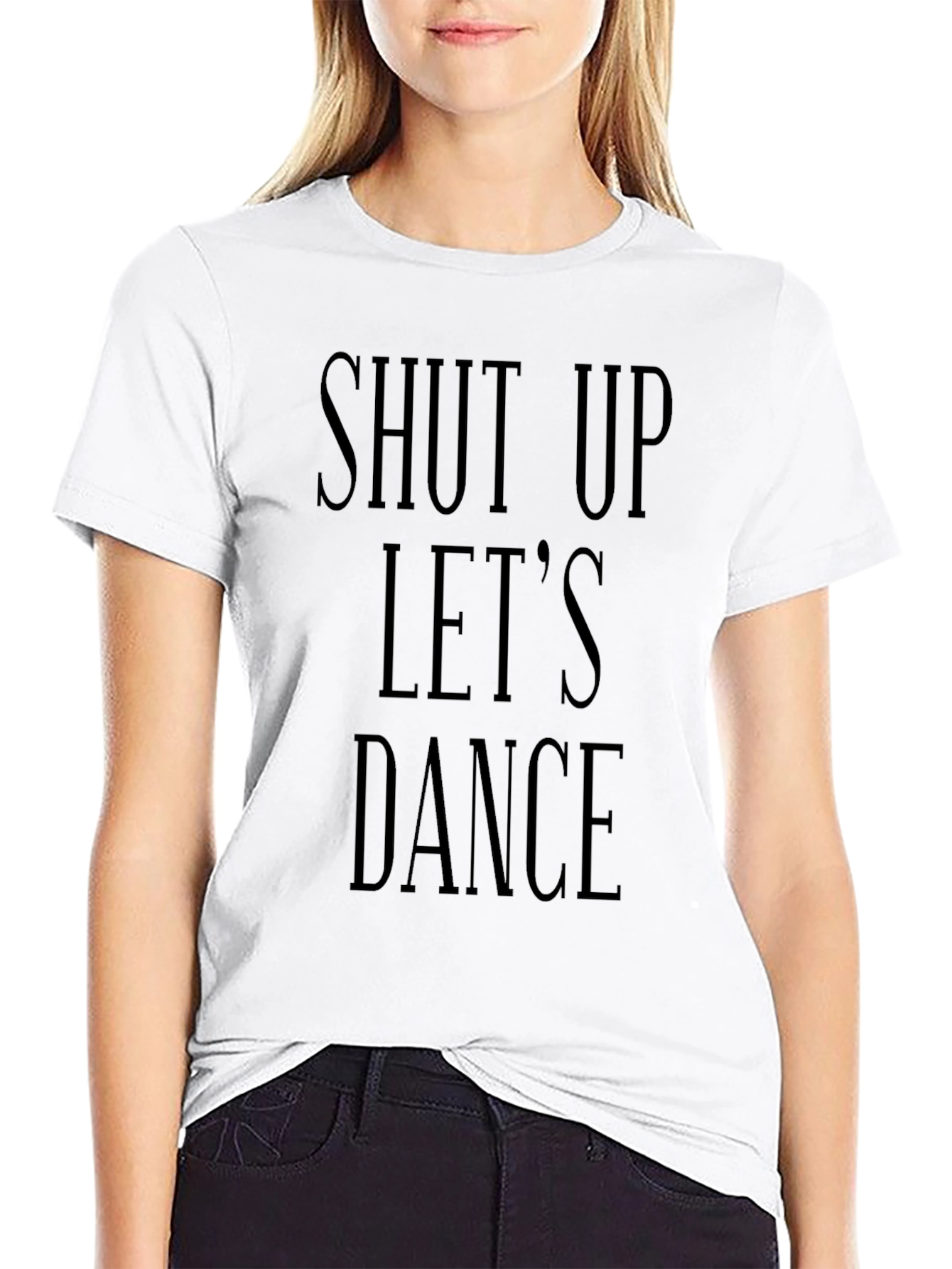 Shut Up Lets Dance Black Graphic Tee