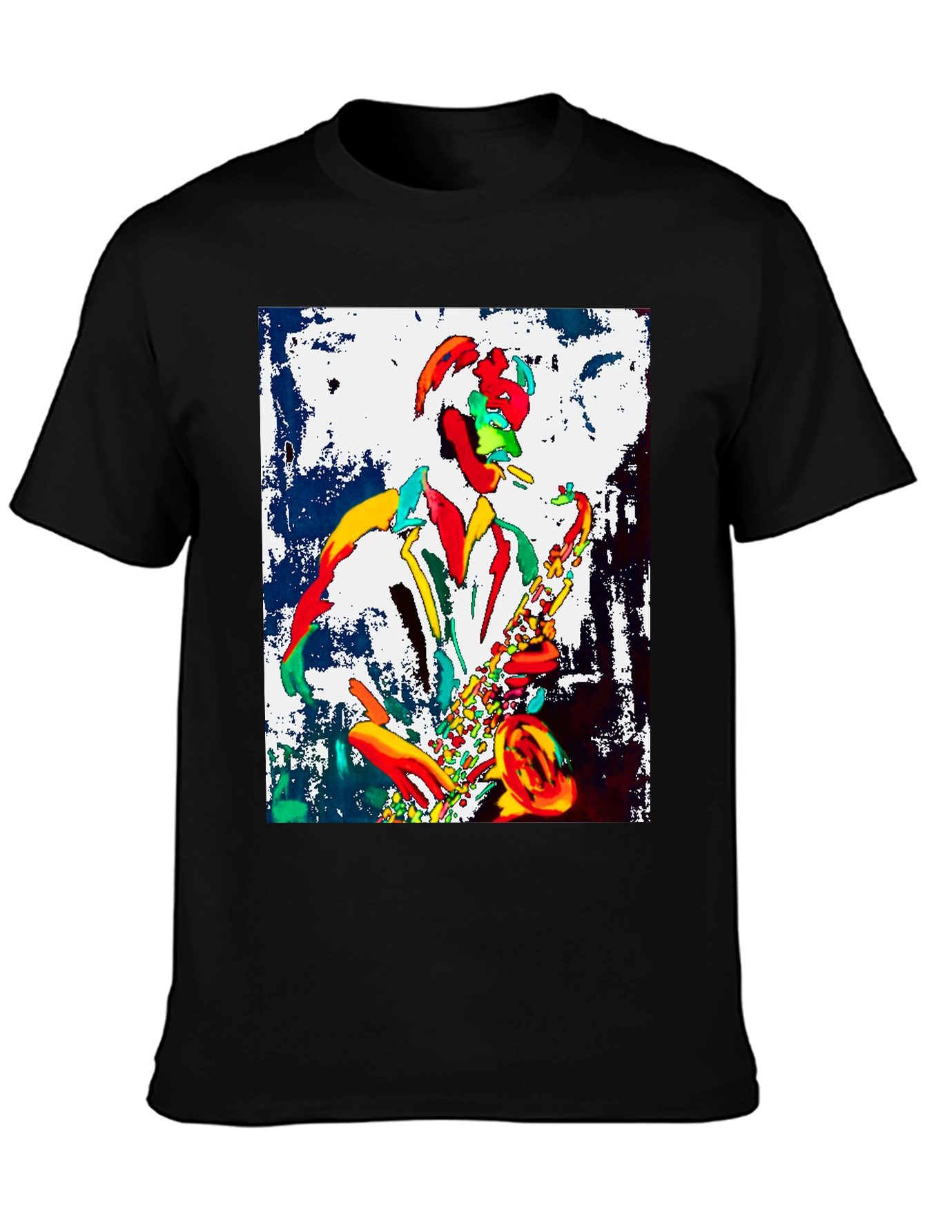 Jazz Musician Graphic Tee - Cool Saxophone Player Design