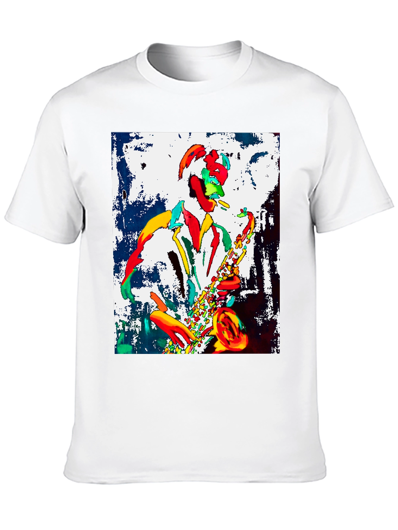 Jazz Musician Graphic Tee - Cool Saxophone Player Design