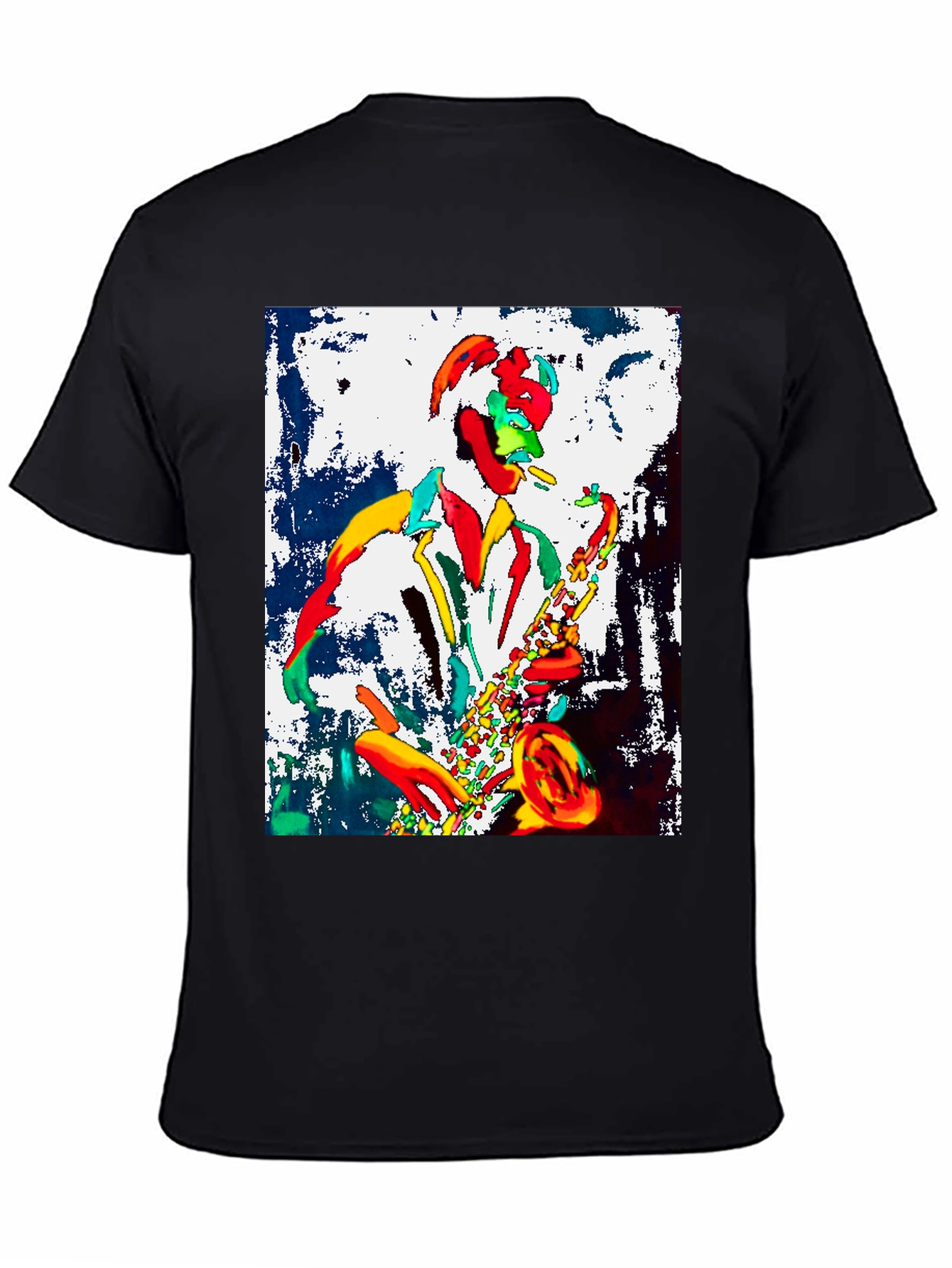 Jazz Musician Graphic Tee - Cool Saxophone Player Design