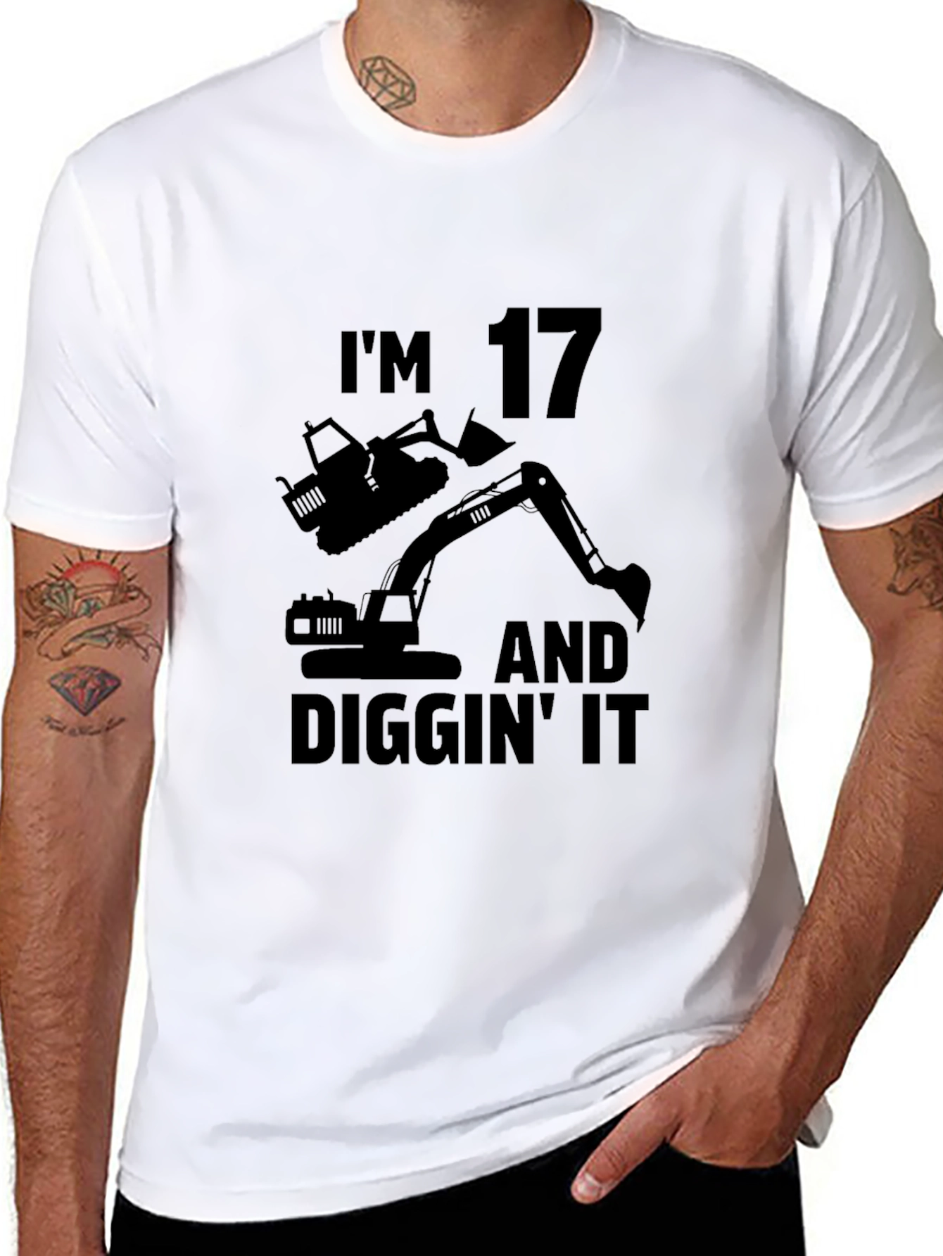 Im 17 Diggin It Black T-Shirt