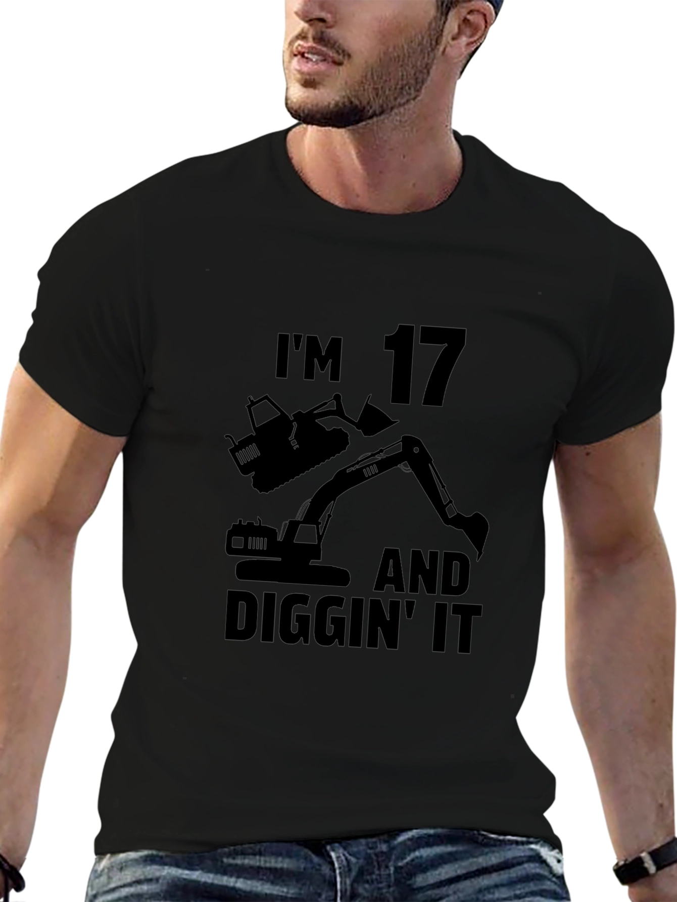 Im 17 Diggin It Black T-Shirt