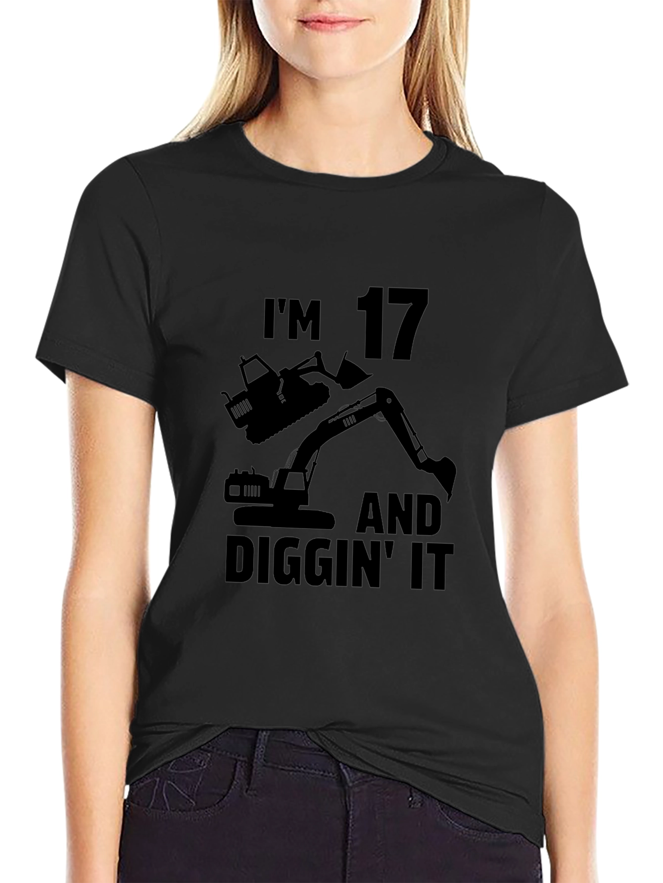 Im 17 Diggin It Black T-Shirt